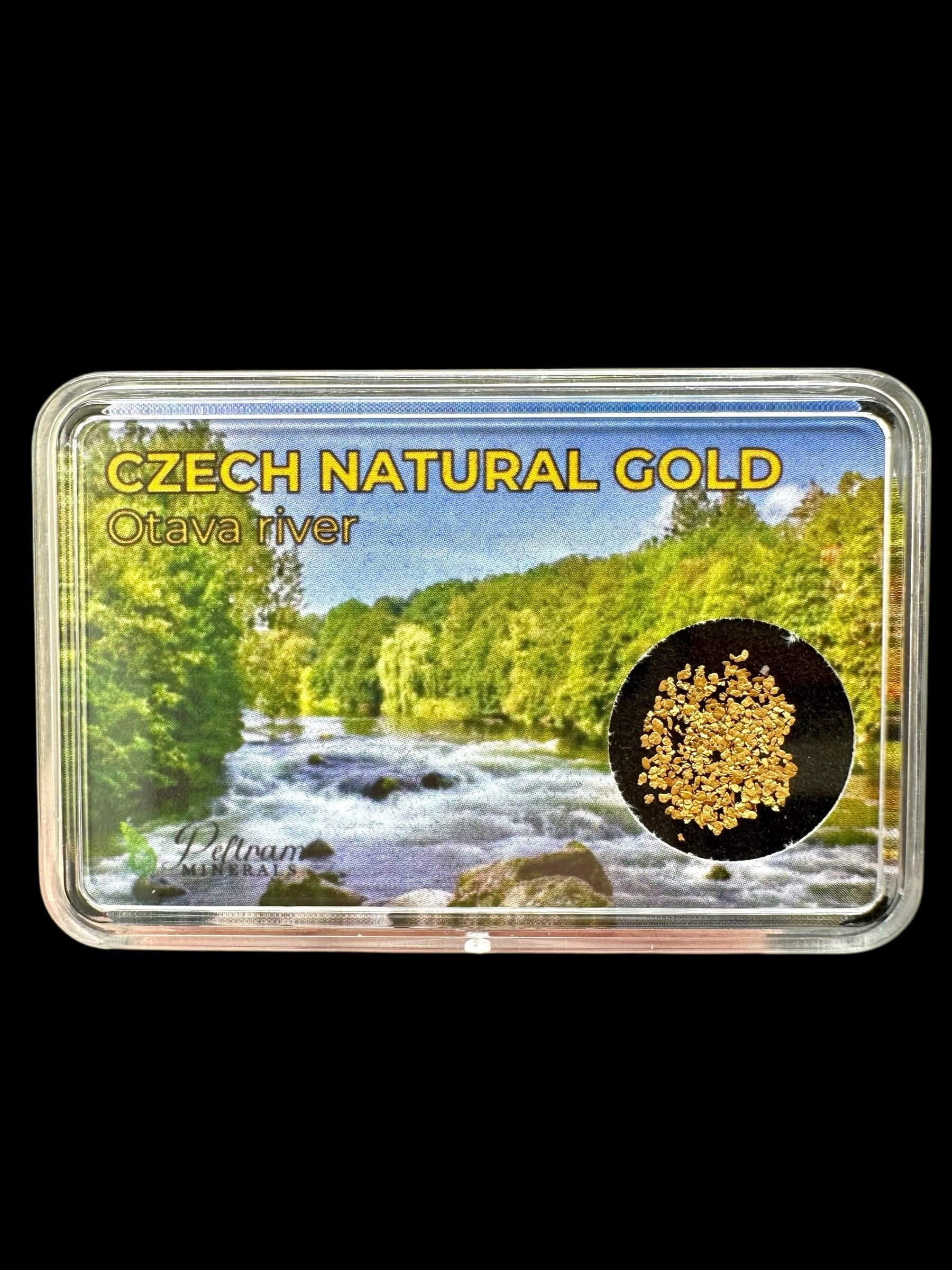 0,1g of gold in box – Otava, CZ