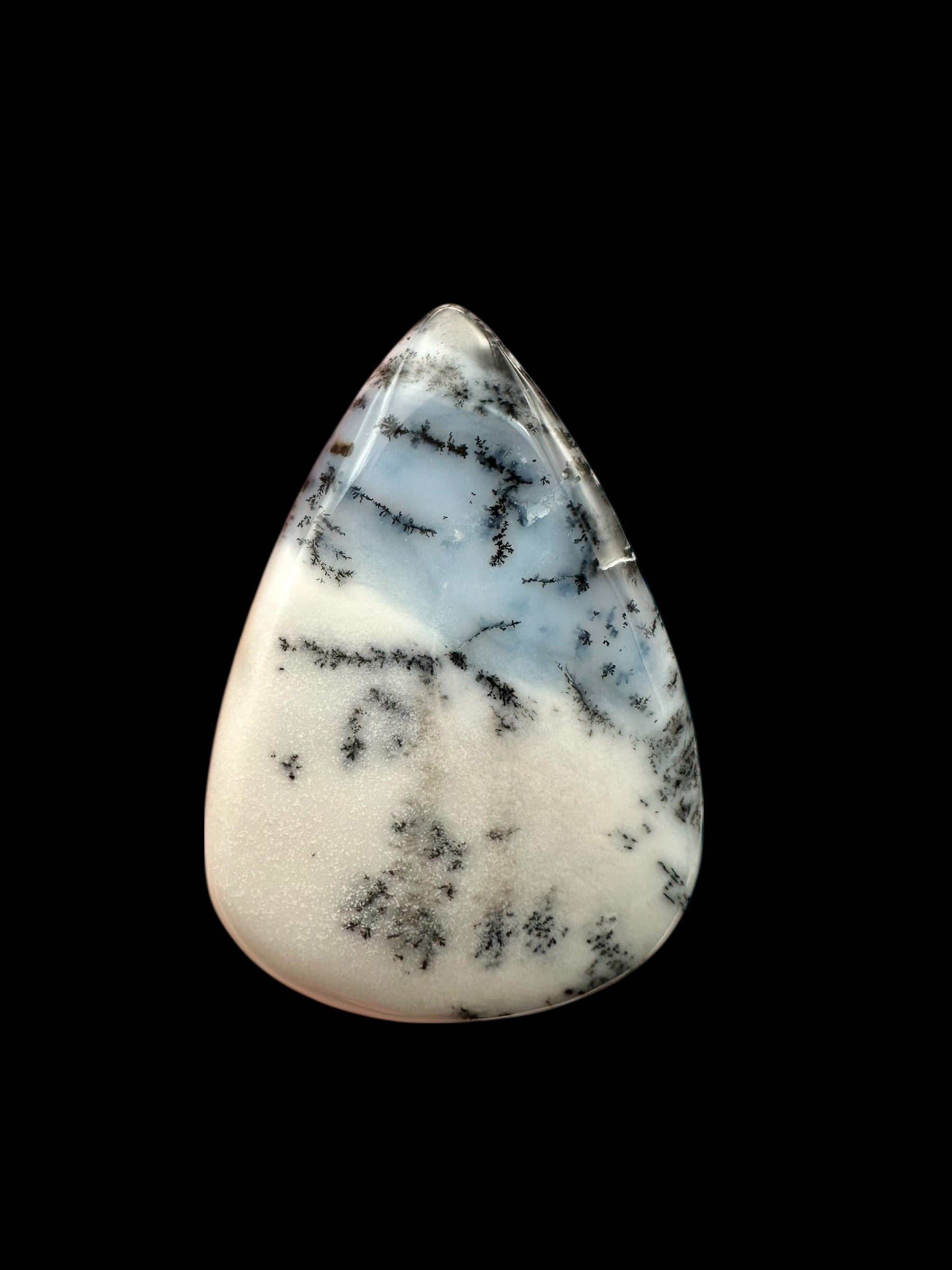 Dendritic opal cabochon – Madagascar