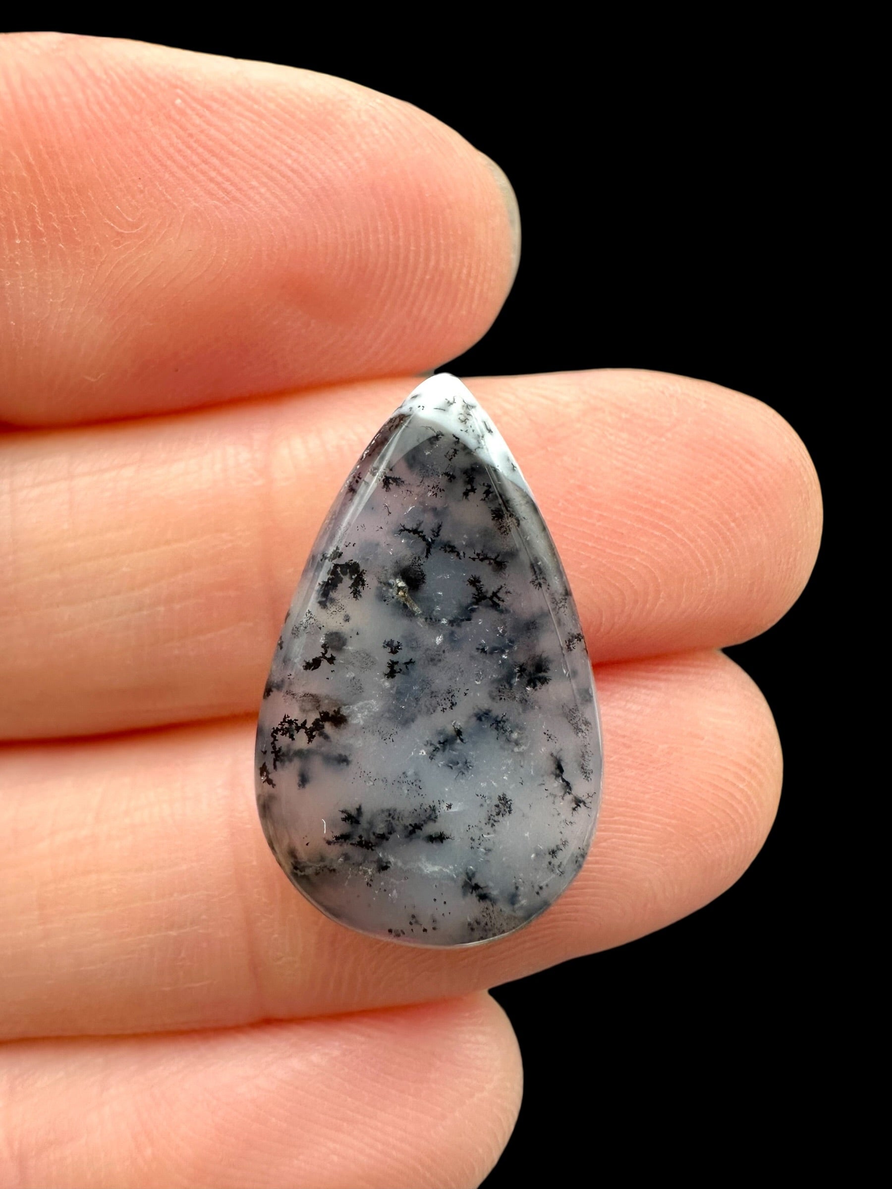 Dendritic opal cabochon – Madagascar