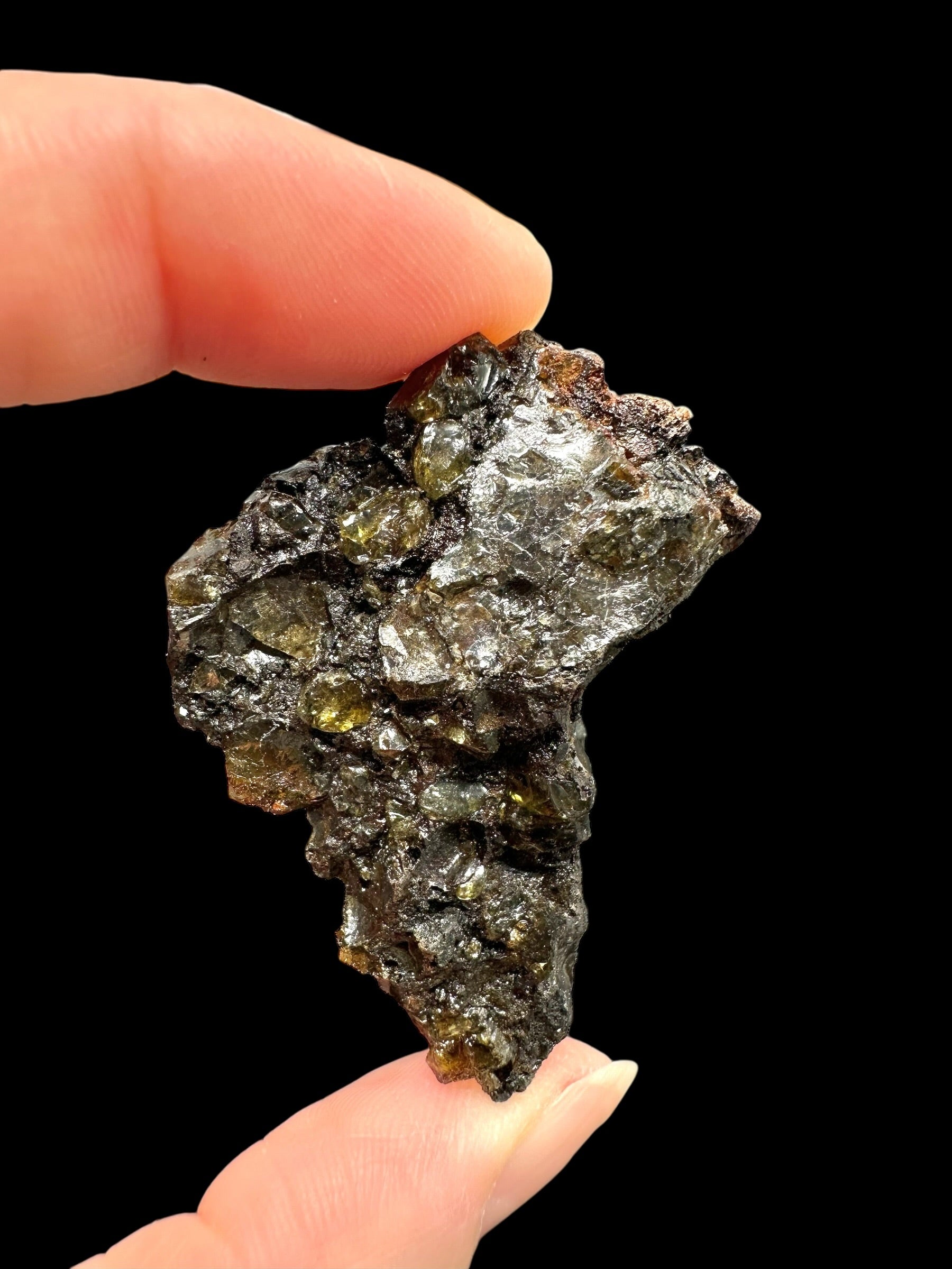 Meteorite Pallasit individual Brahin 30,3g – Belarus - MEBR93
