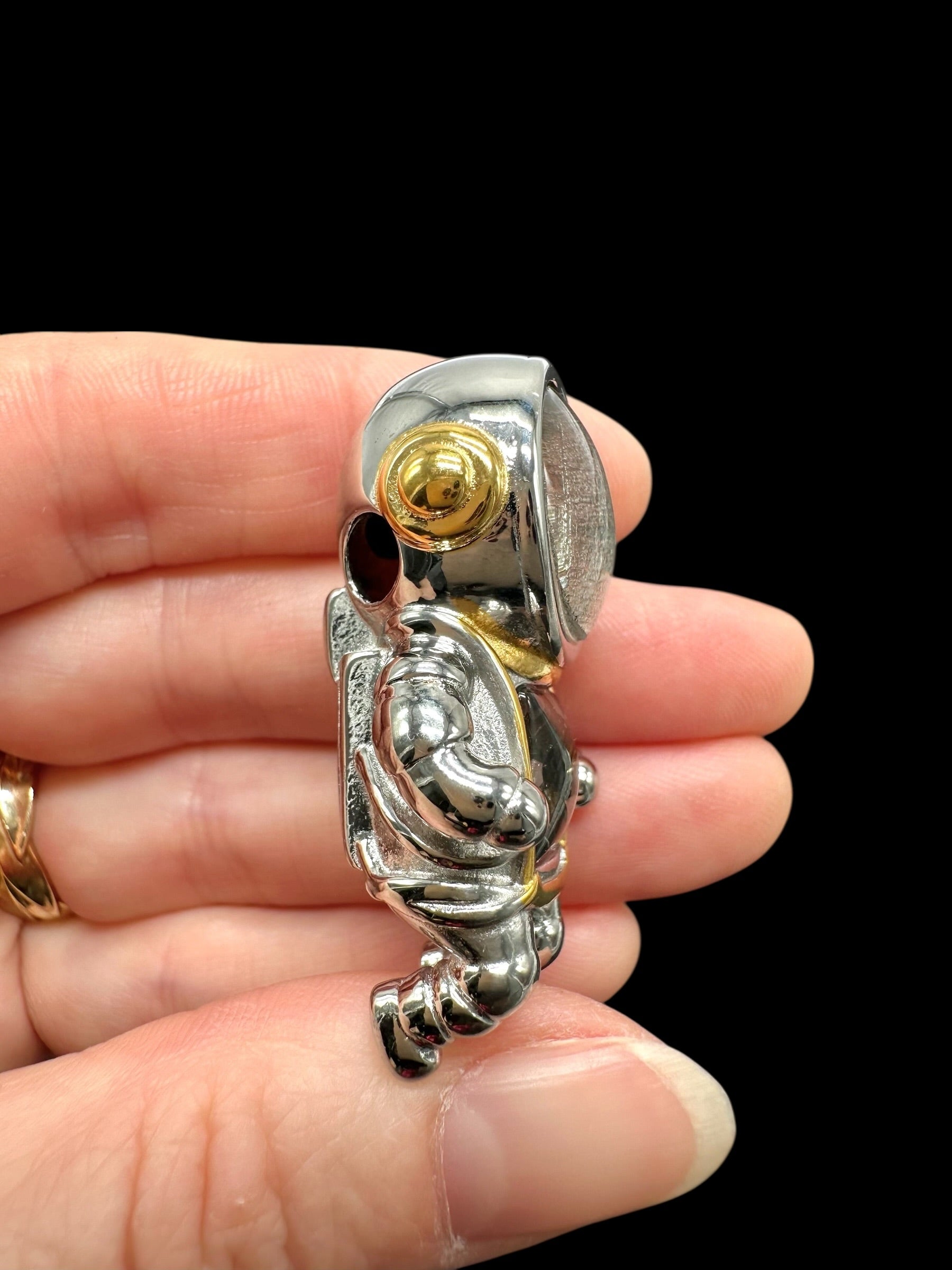 Astronaut pendant made from meteorites Aletai and Sericho - P/M127