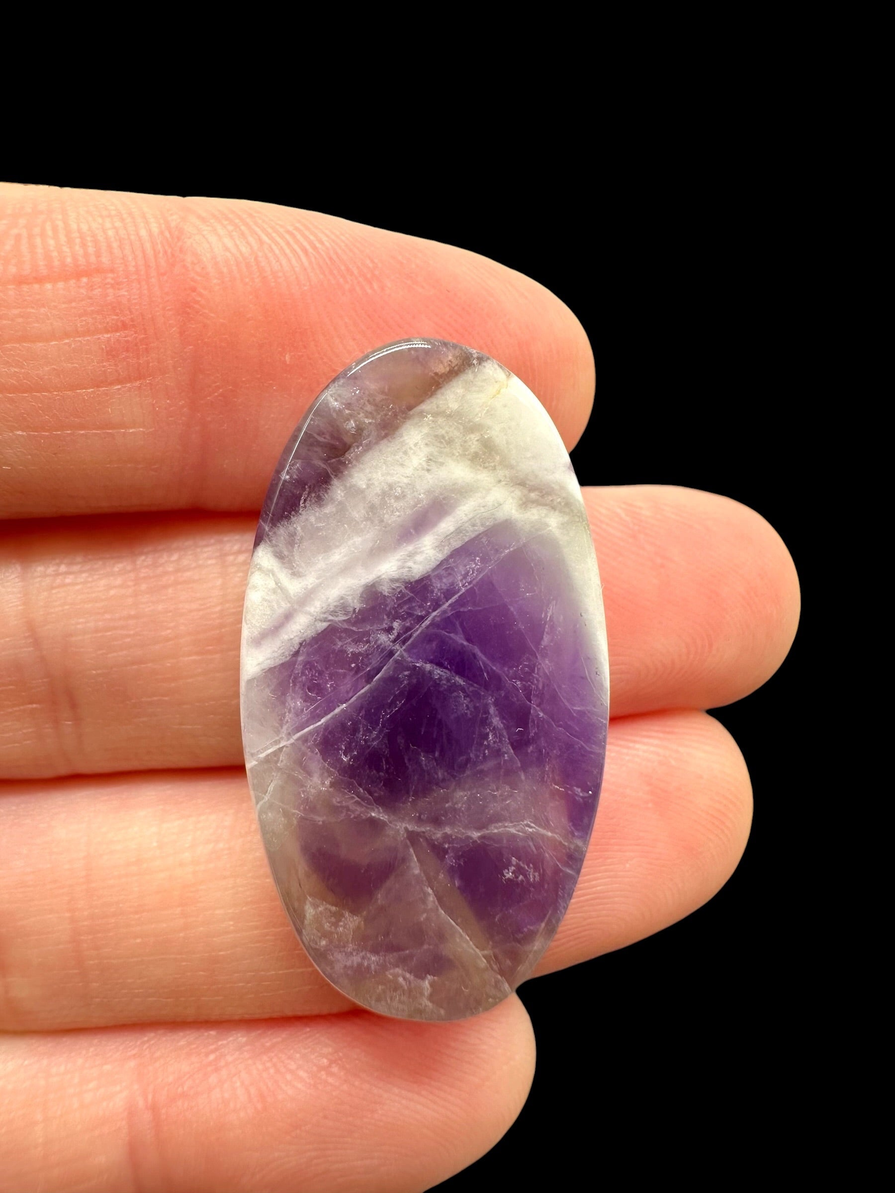 Zonal amethyst cabochons – Namibia - ZAK01