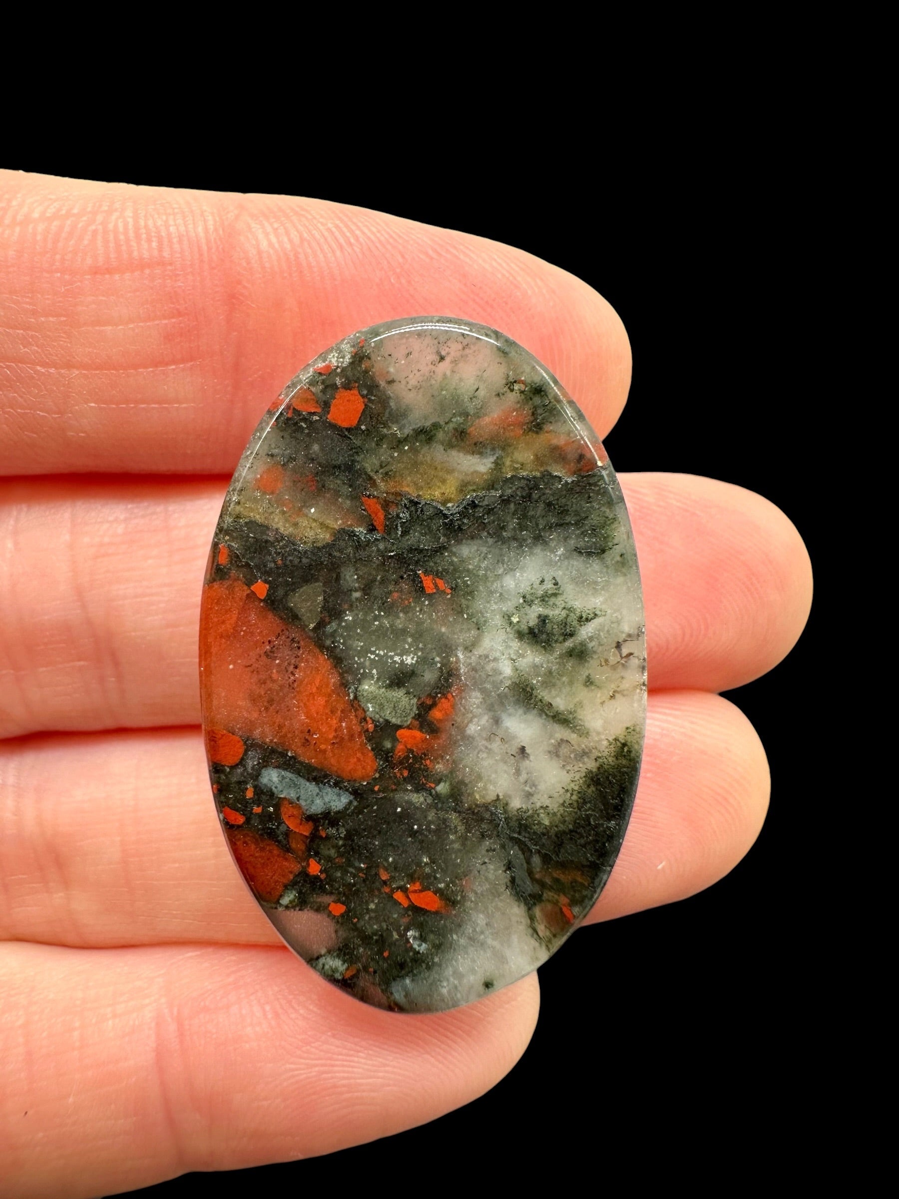 Brecciated jasper cabochons – Africa - BJK02