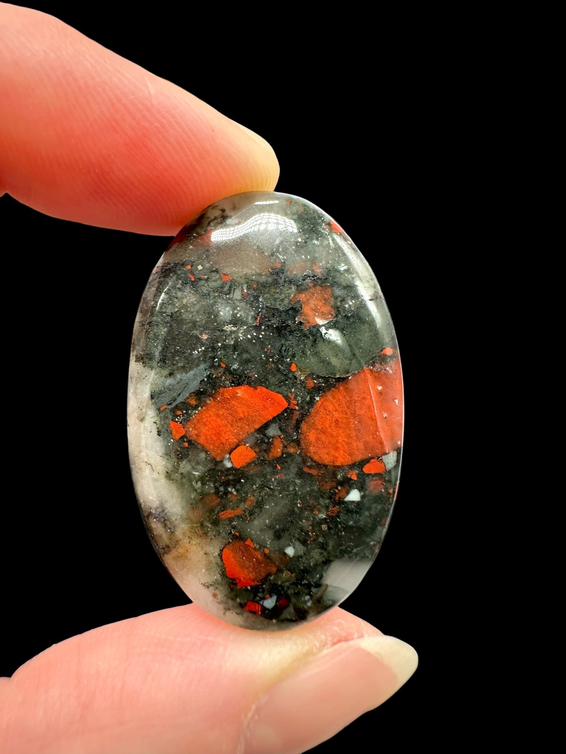 Brecciated jasper cabochons – Africa - BJK02
