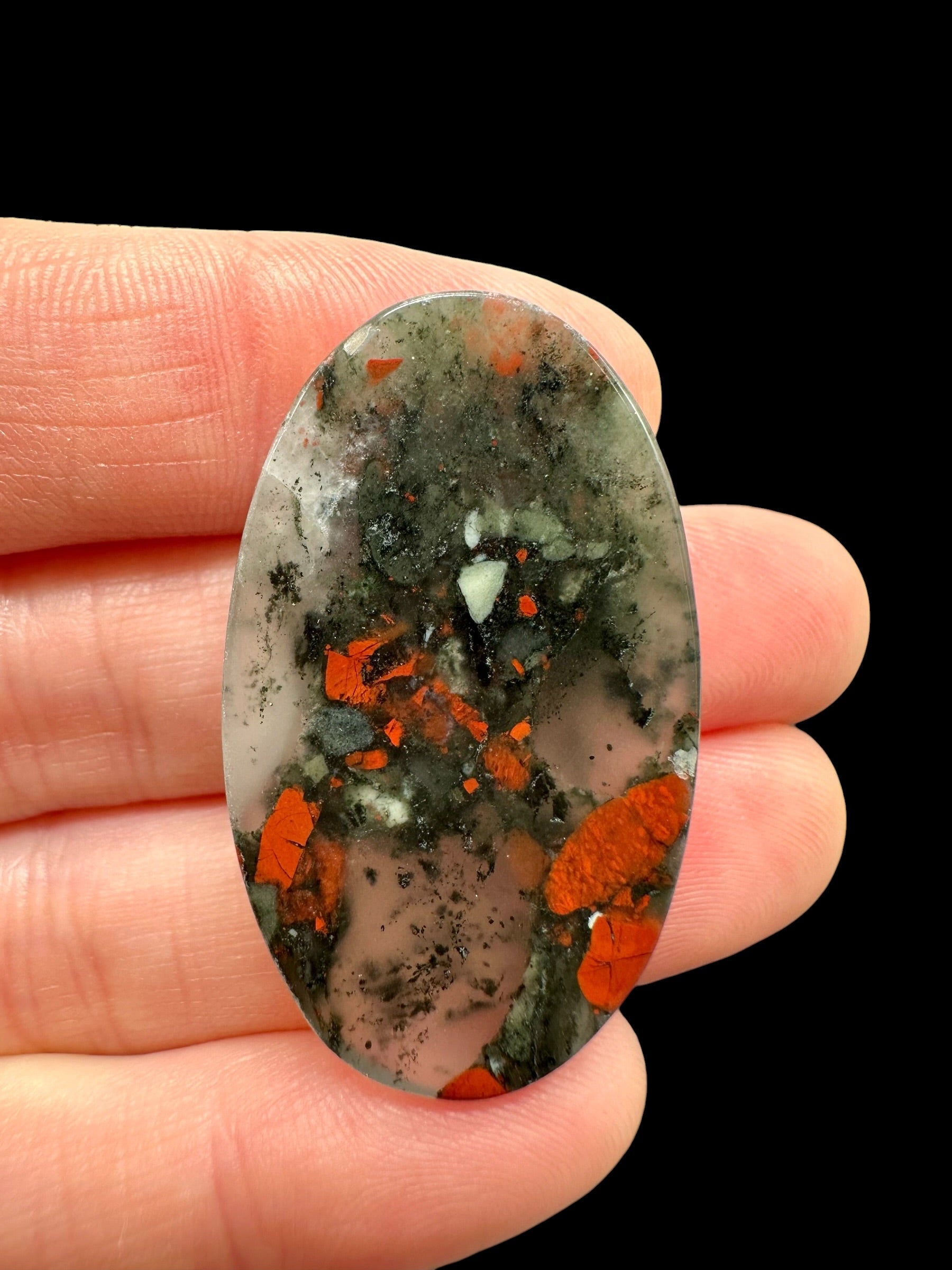 Brecciated jasper cabochons – Africa - BJK03