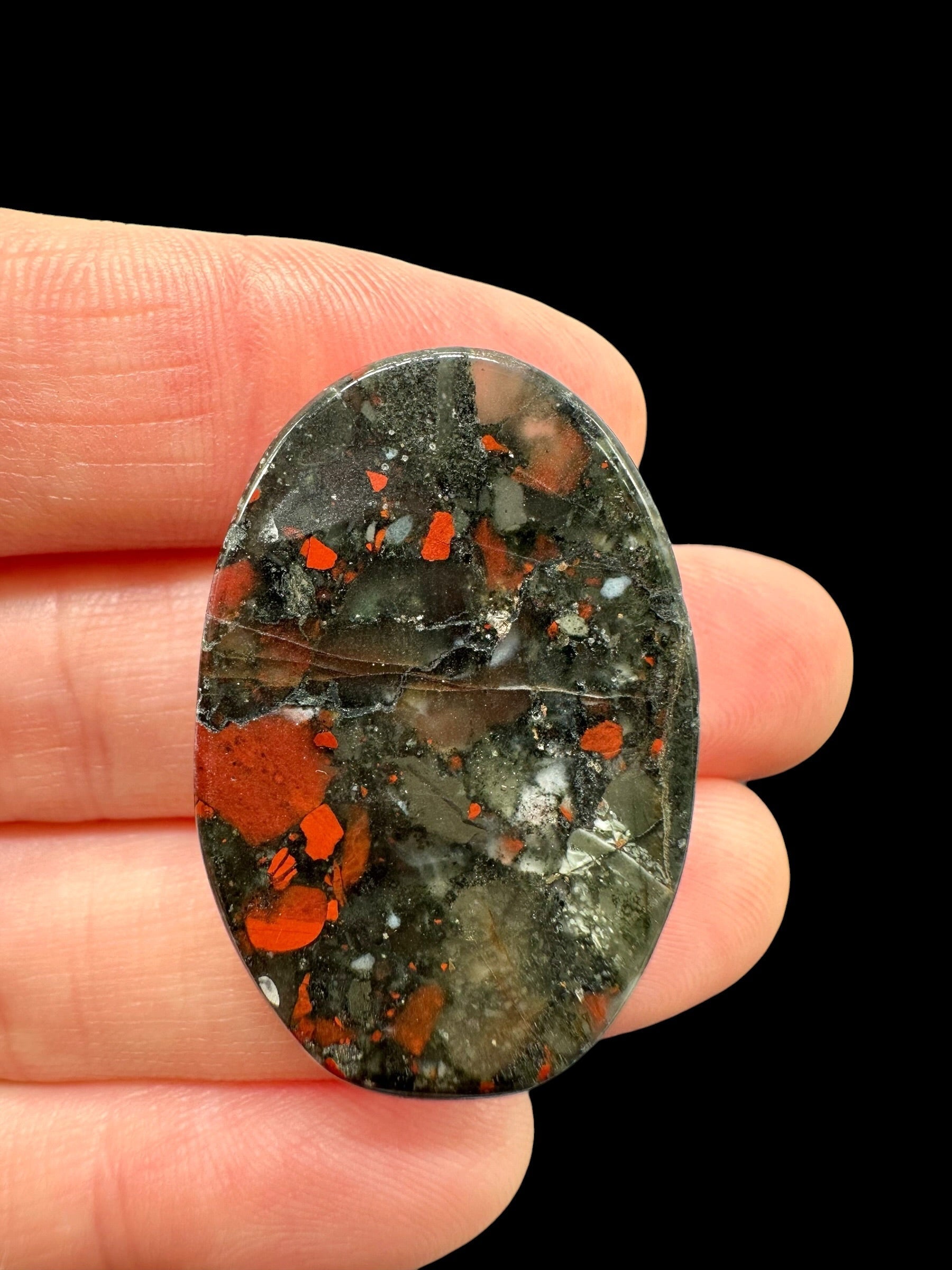 Brecciated jasper cabochons – Africa - BJK05