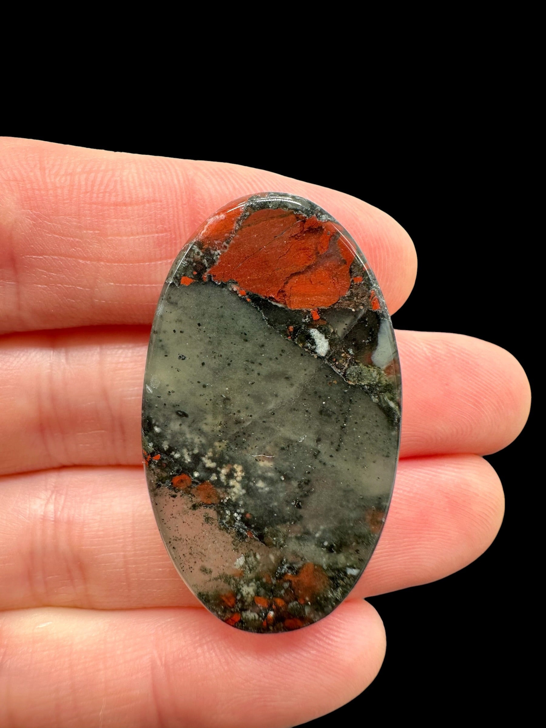 Brecciated jasper cabochons – Africa - BJK08