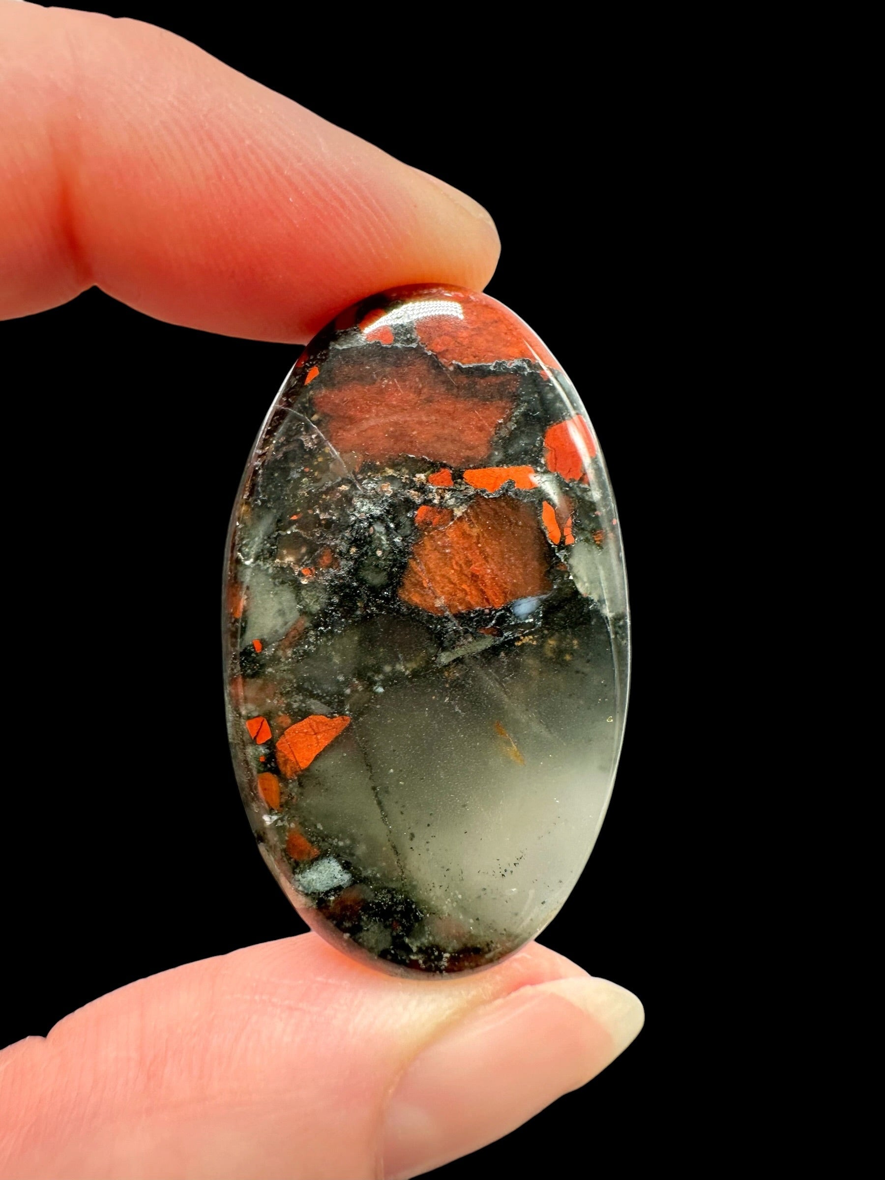 Brecciated jasper cabochons – Africa - BJK08