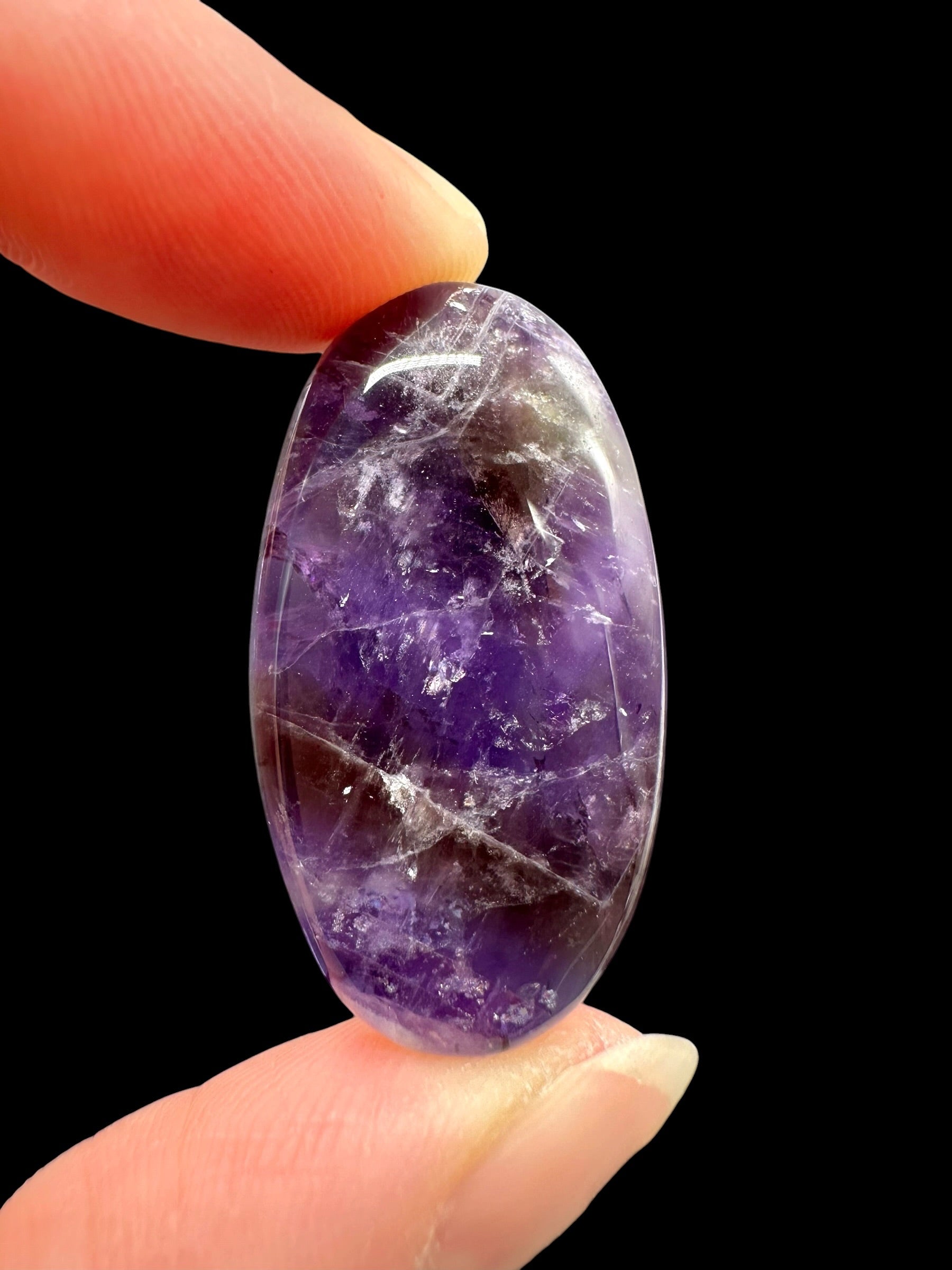 Zonal amethyst cabochons – Namibia - ZAK02