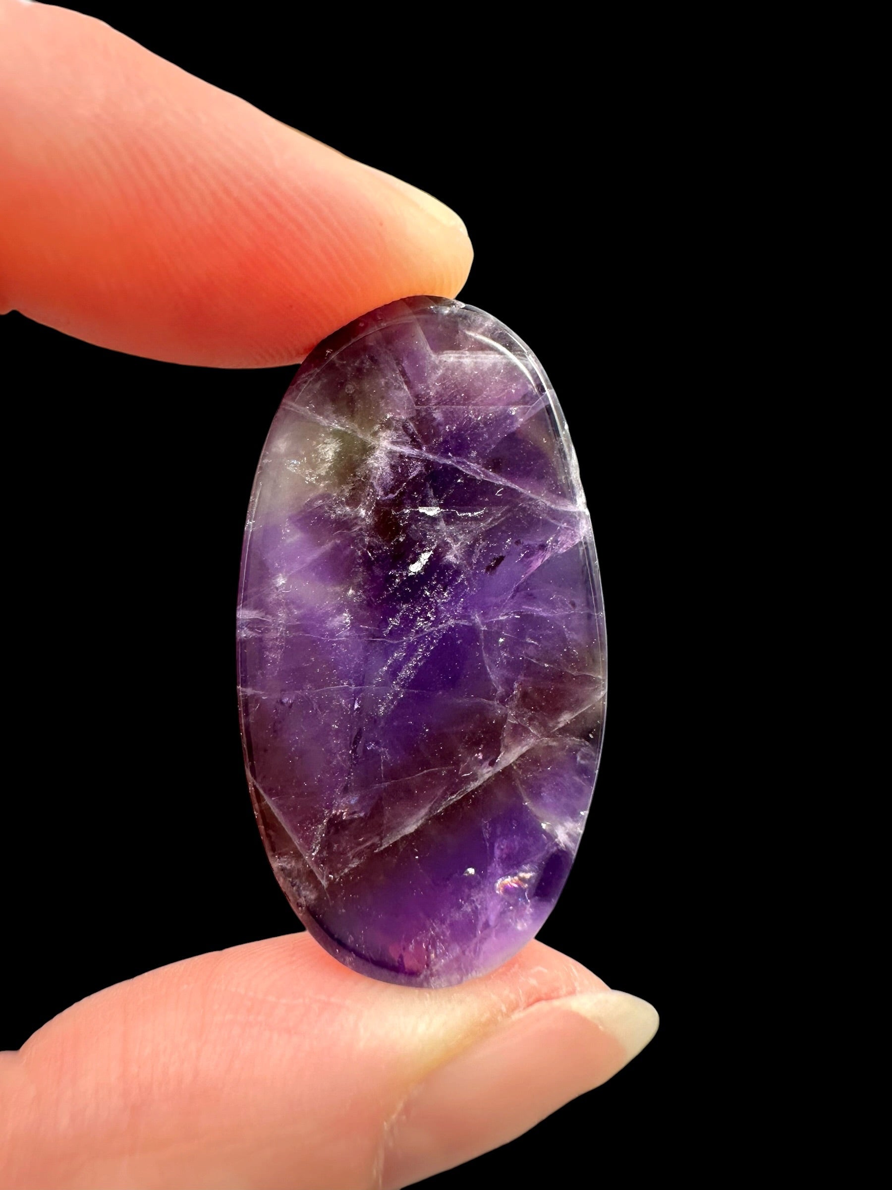 Zonal amethyst cabochons – Namibia - ZAK02