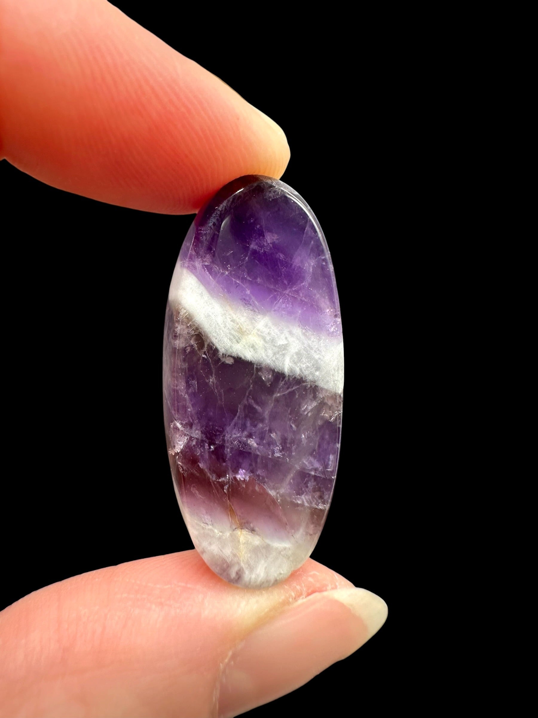 Zonal amethyst cabochons – Namibia - ZAK03