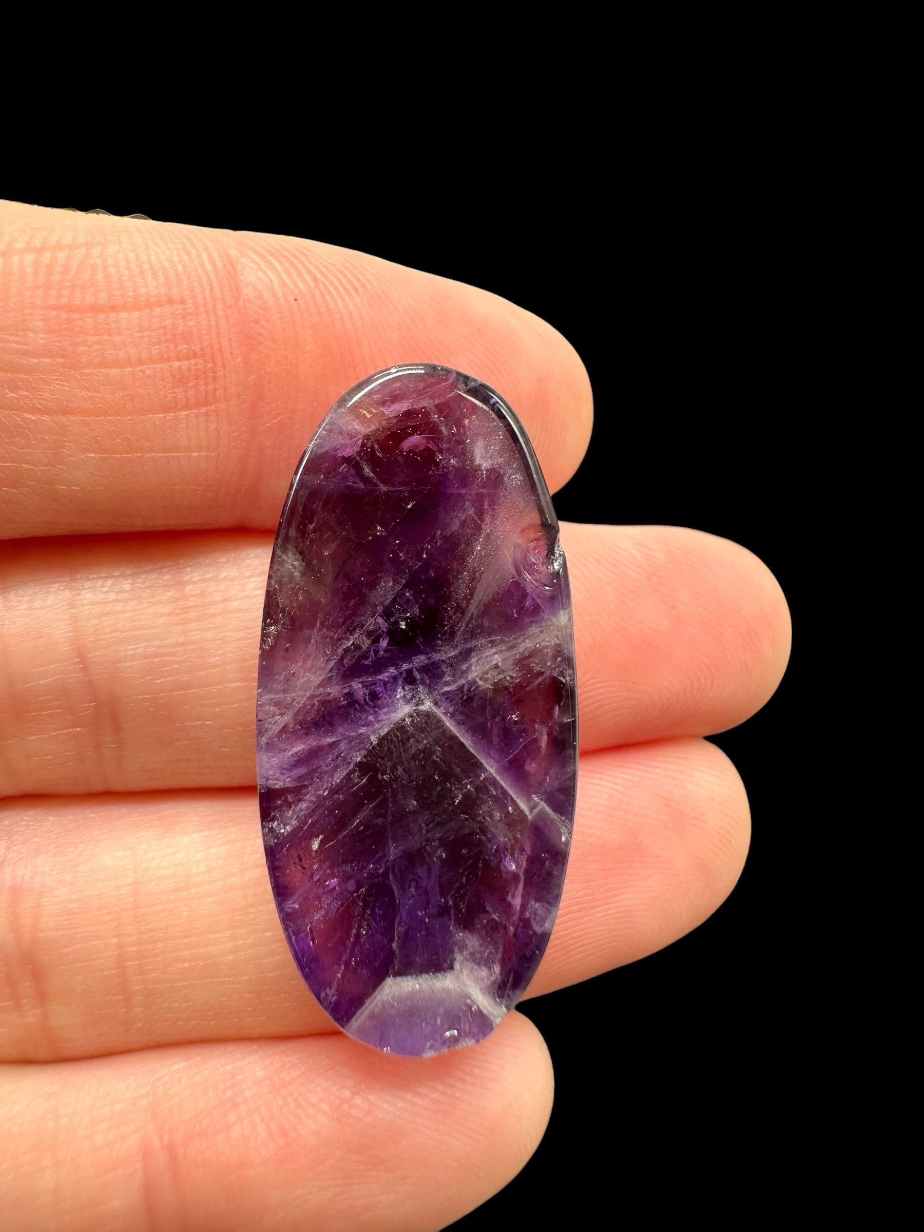 Zonal amethyst cabochons – Namibia - ZAK04