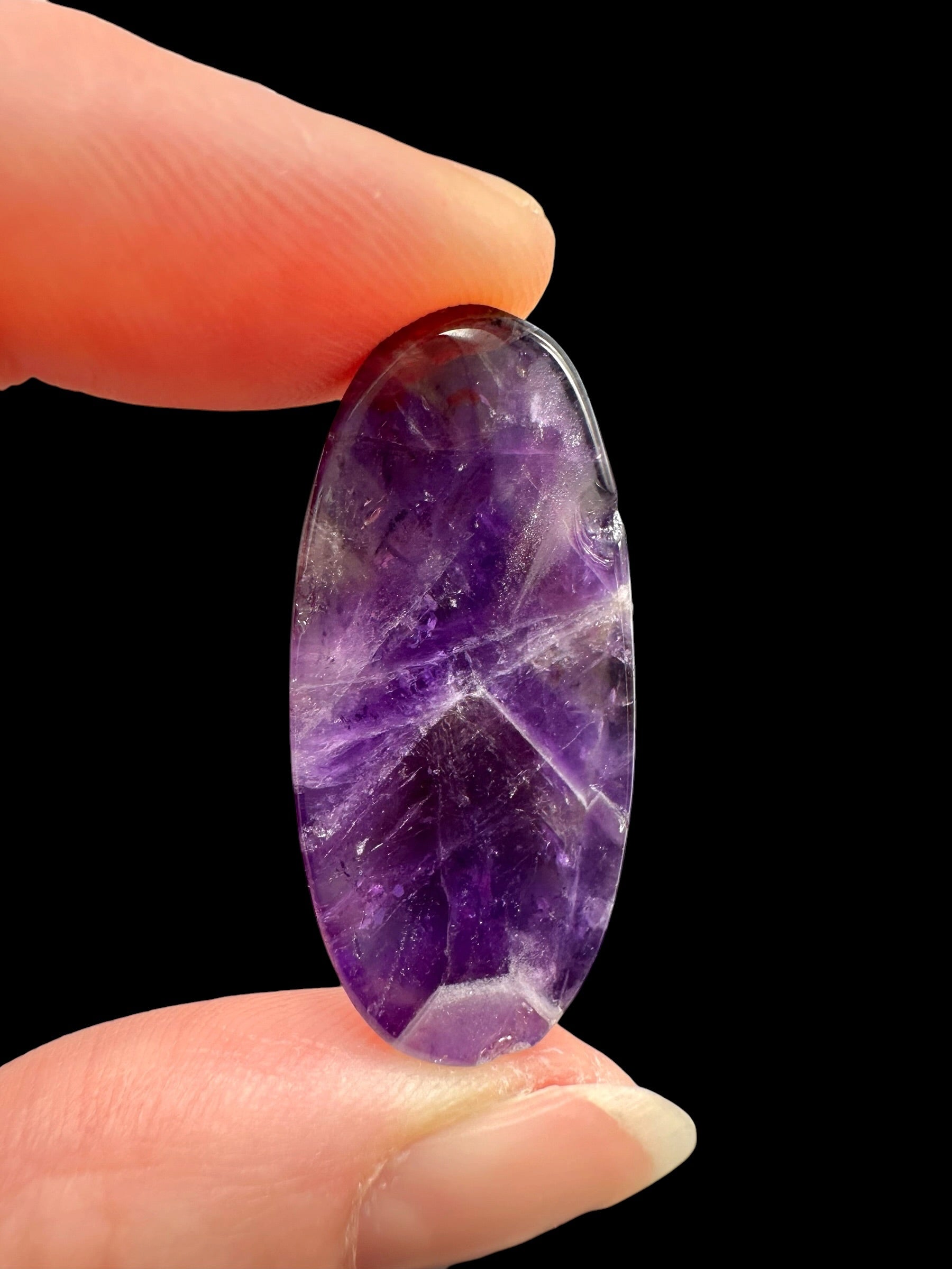 Zonal amethyst cabochons – Namibia - ZAK04