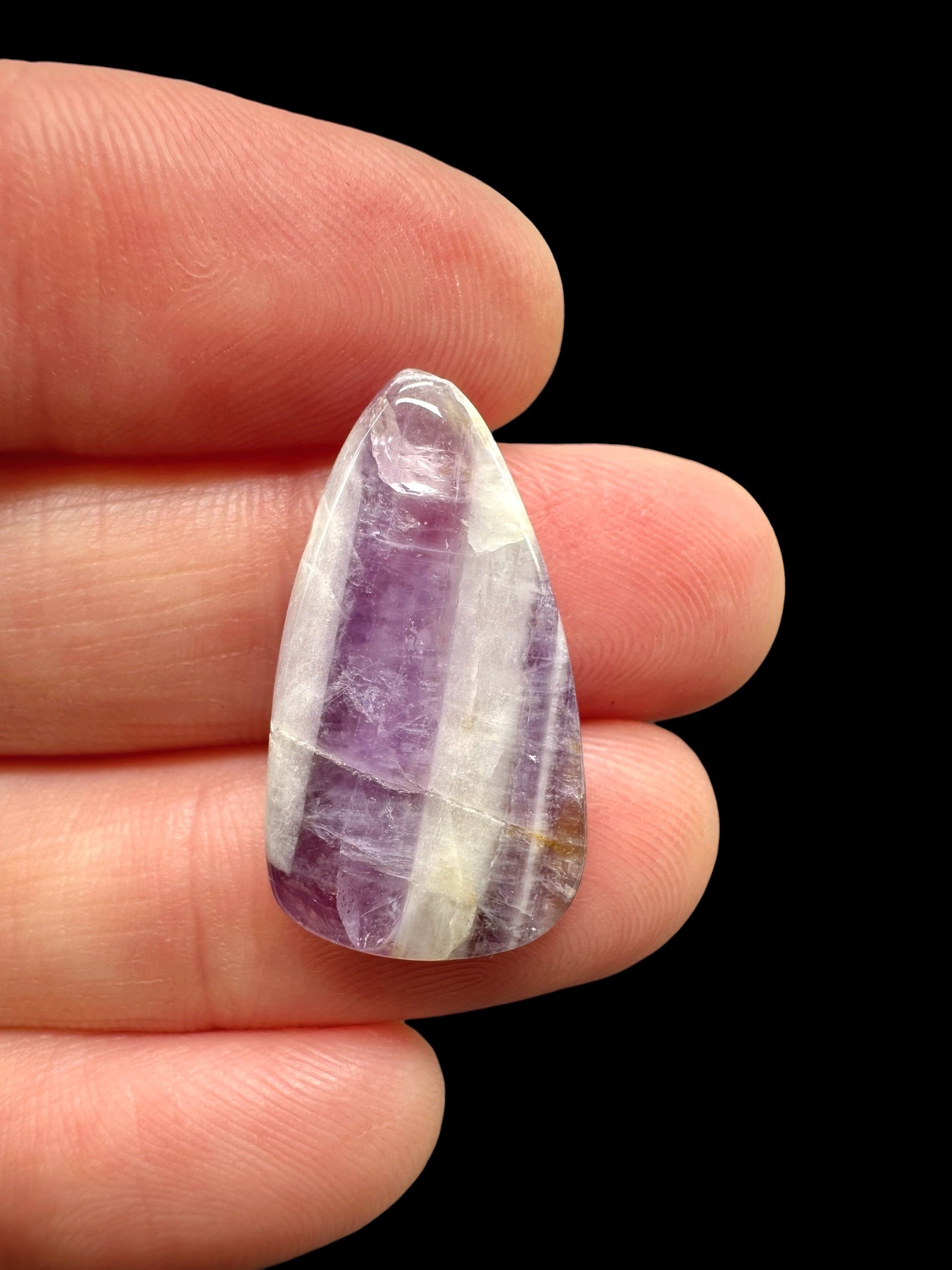 Zonal amethyst cabochons – Namibia