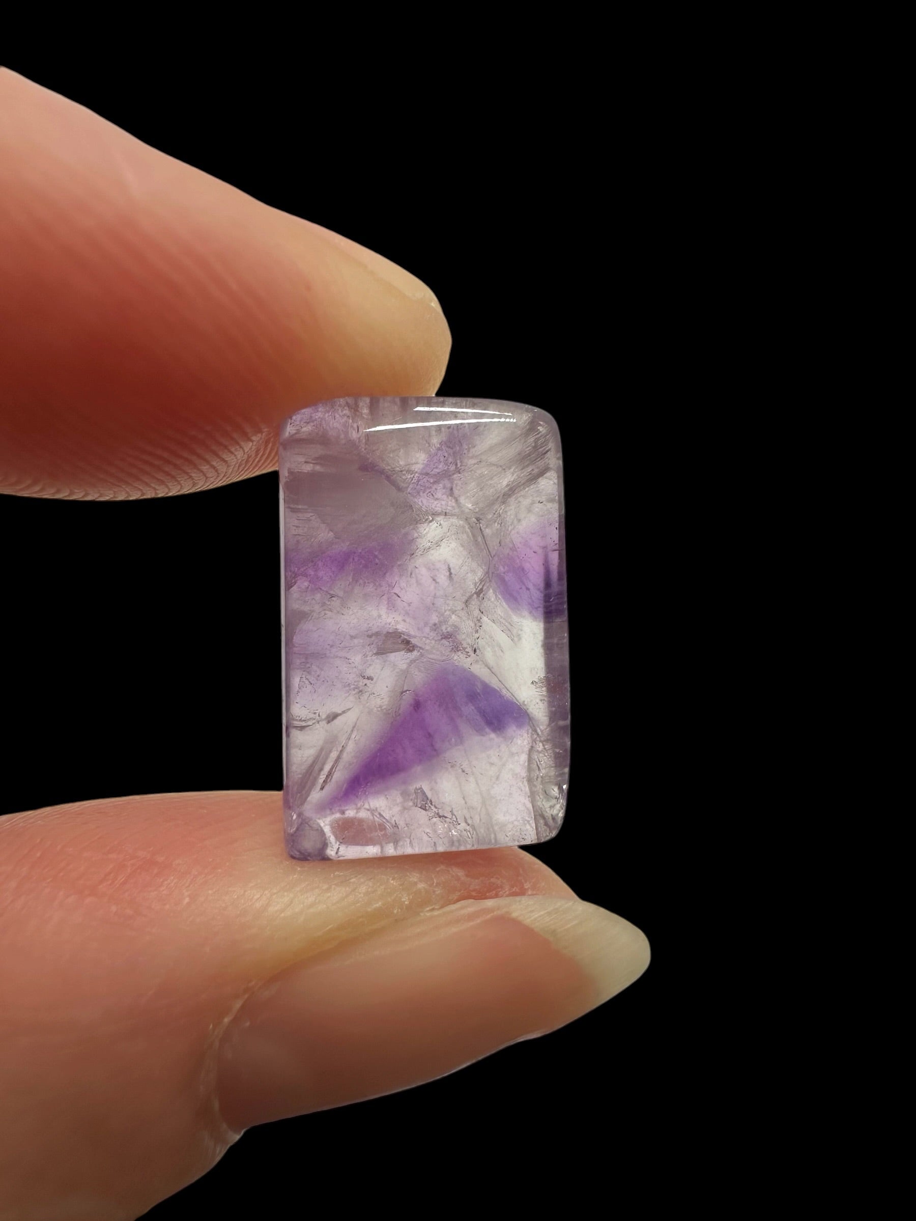 Zonal amethyst cabochons – Namibia - ZAK06