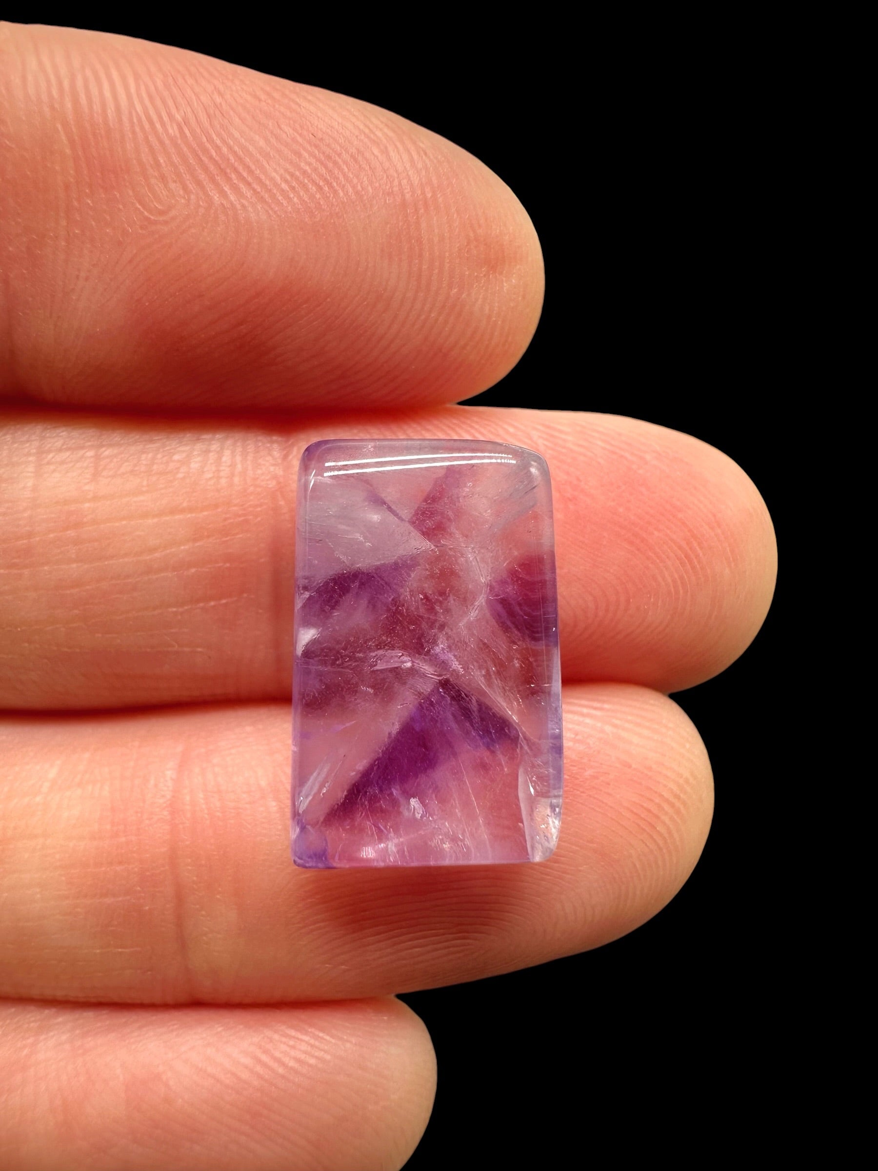 Zonal amethyst cabochons – Namibia - ZAK06