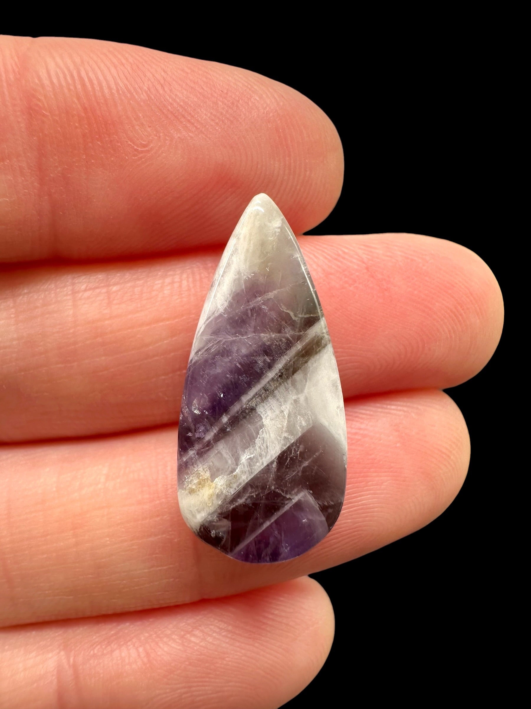 Zonal amethyst cabochons – Namibia - ZAK07