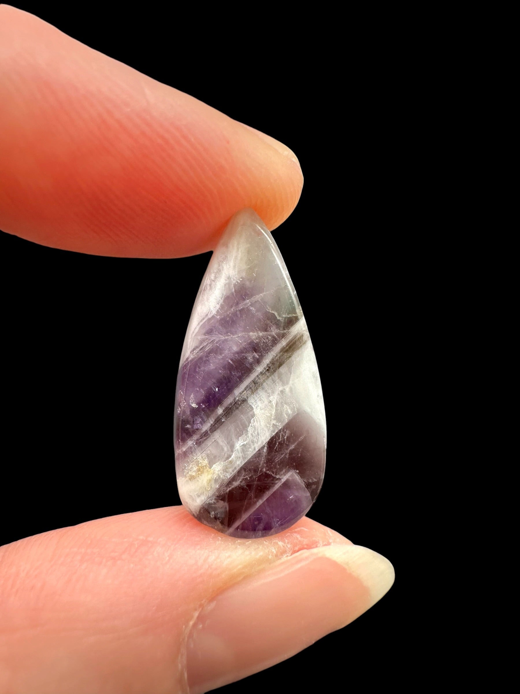Zonal amethyst cabochons – Namibia - ZAK07