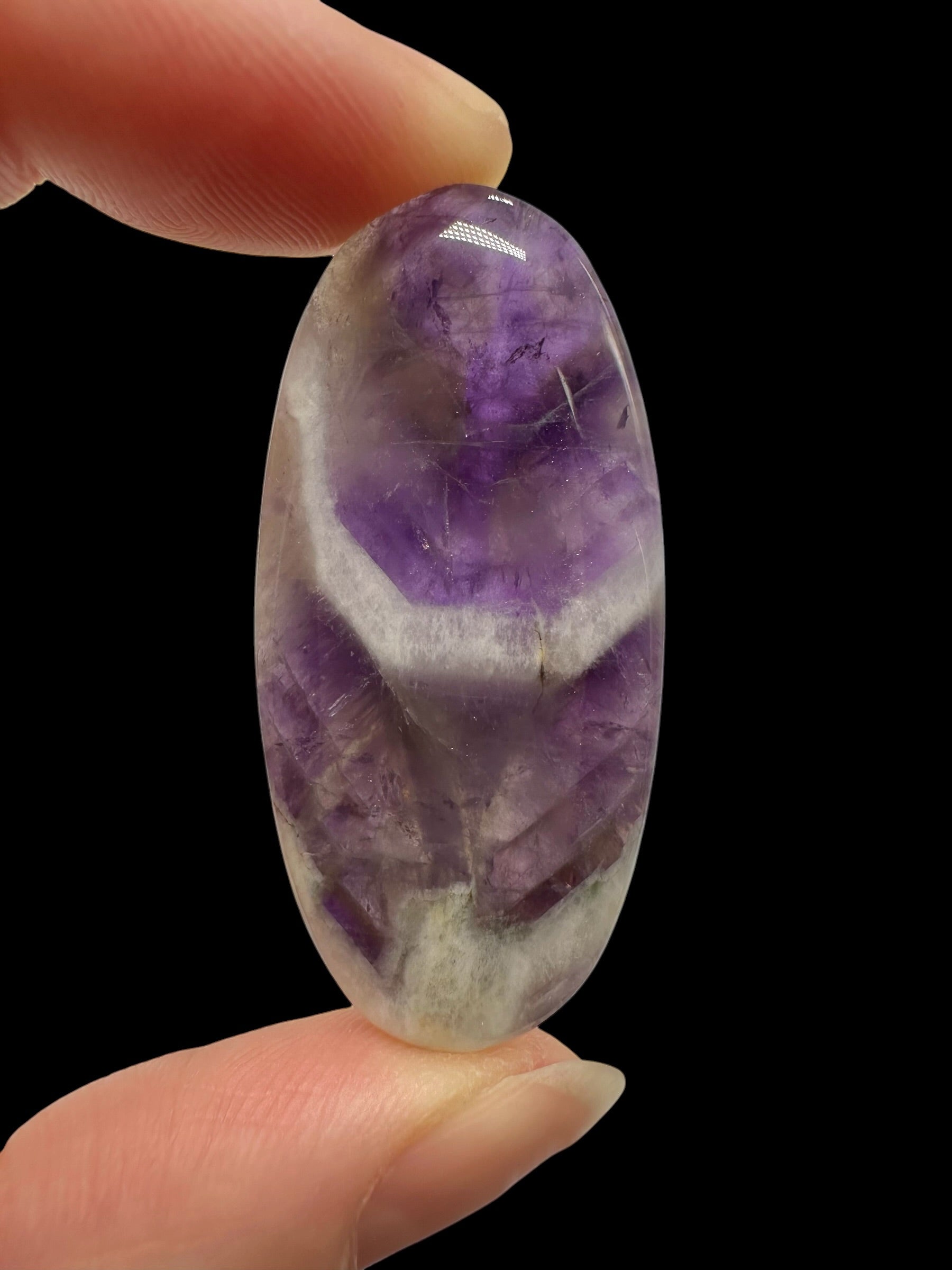 Zonal amethyst cabochons – Namibia - ZAK08