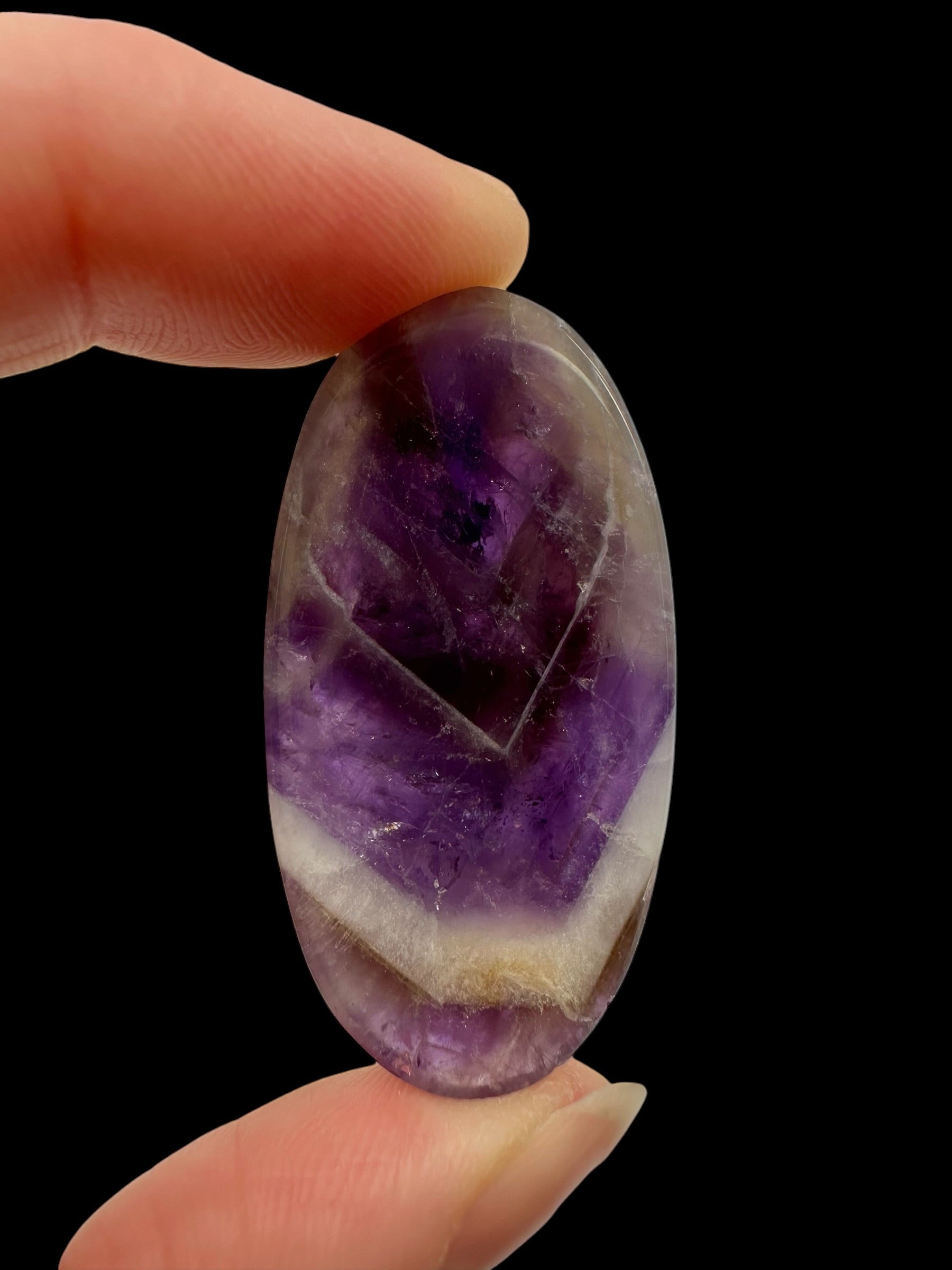 Zonal amethyst cabochons – Namibia - ZAK09