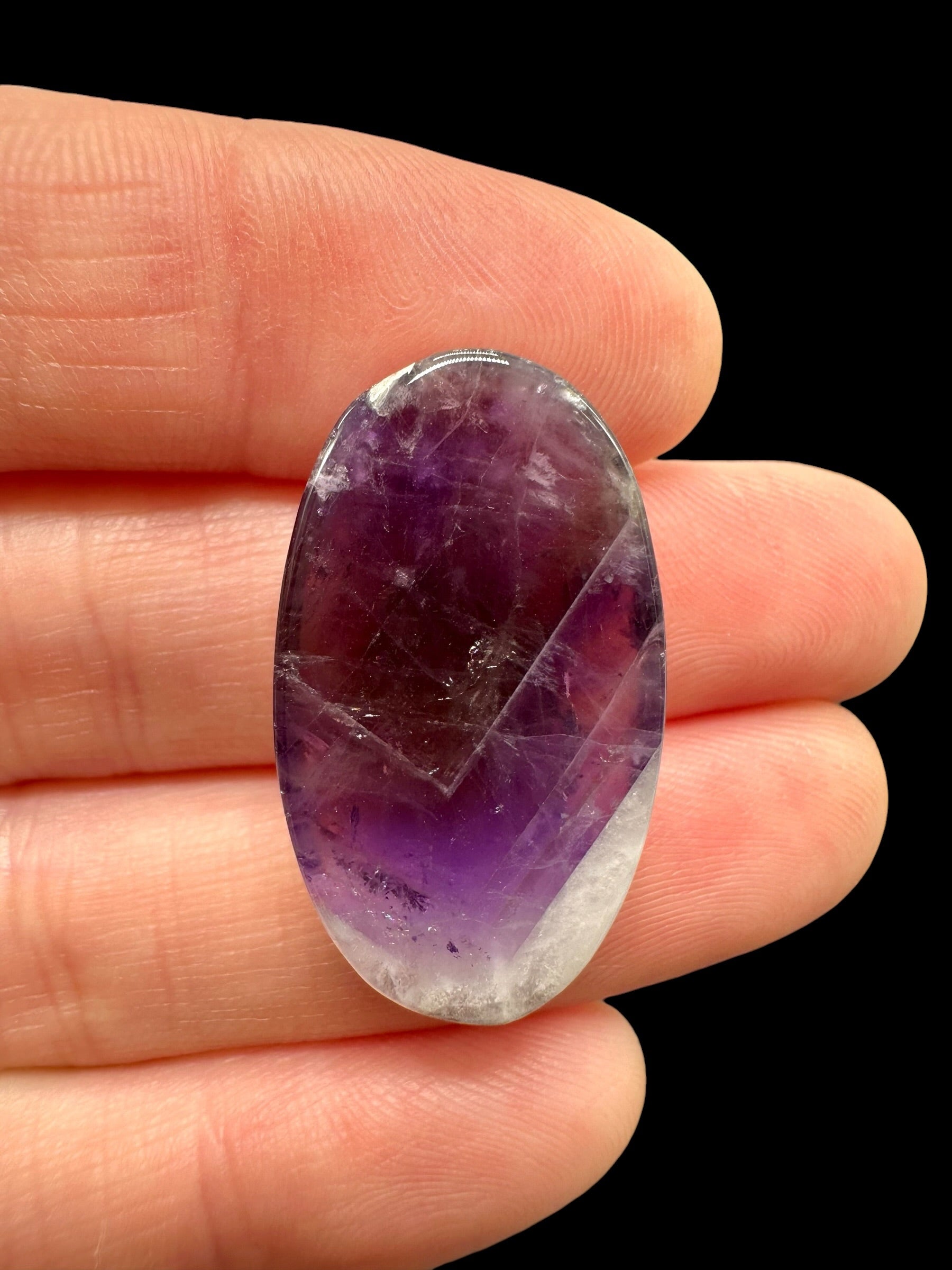 Zonal amethyst cabochons – Namibia - ZAK10