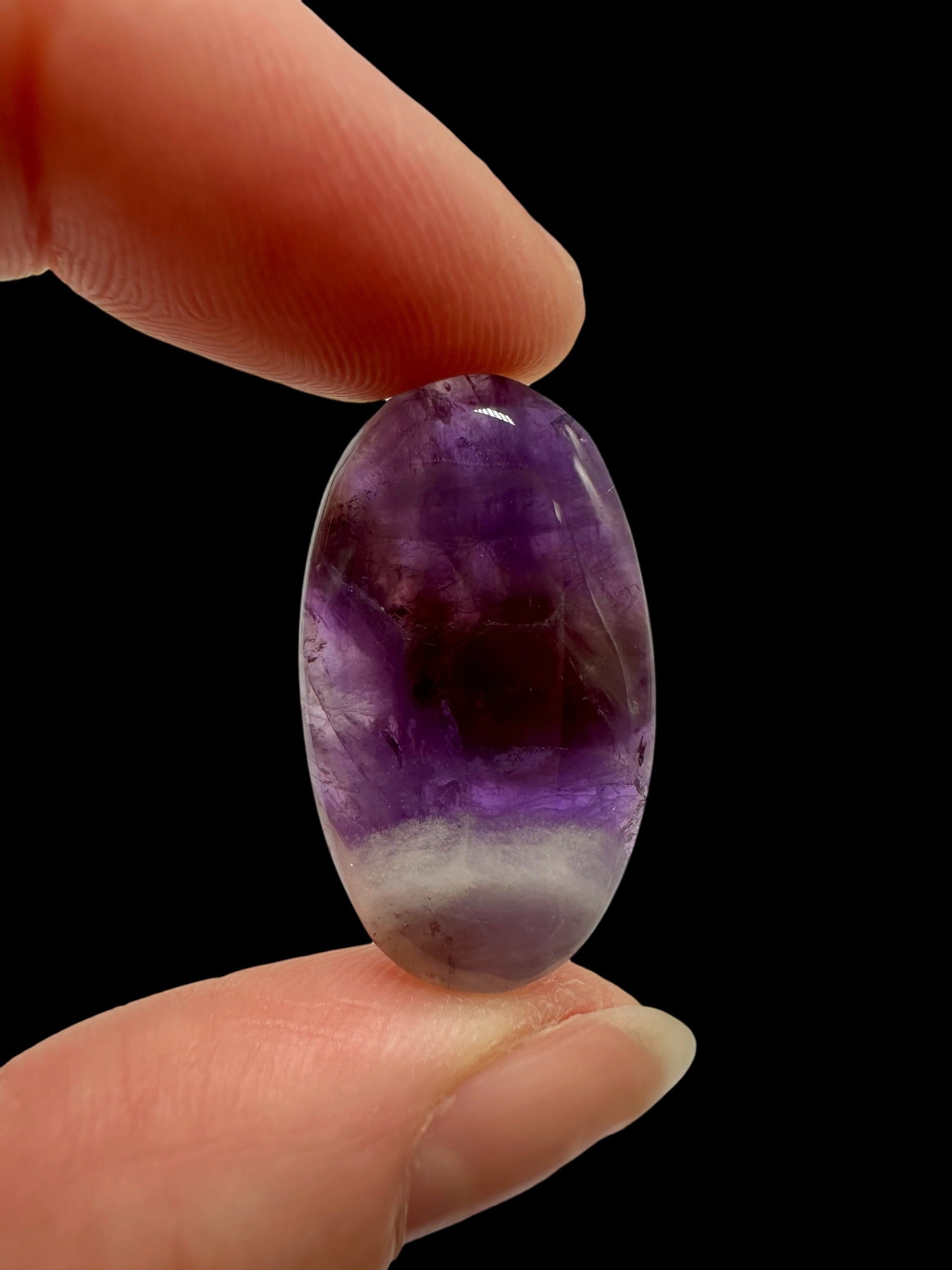 Zonal amethyst cabochons – Namibia - ZAK10