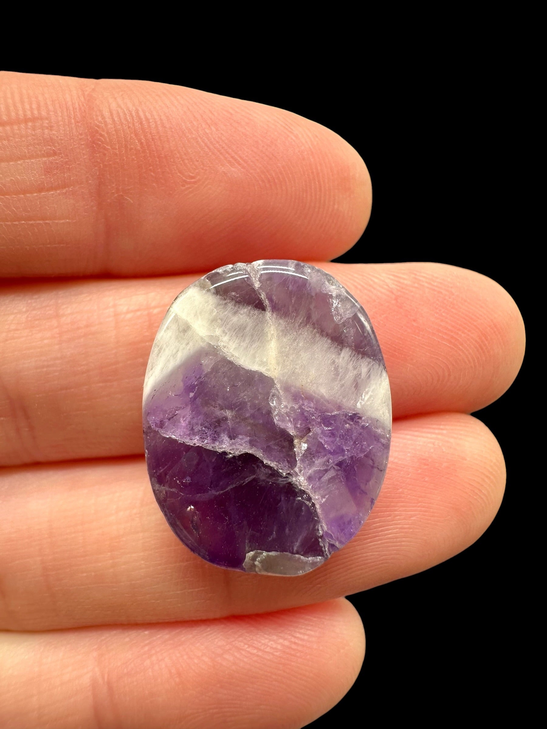 Zonal amethyst cabochons – Namibia - ZAK12
