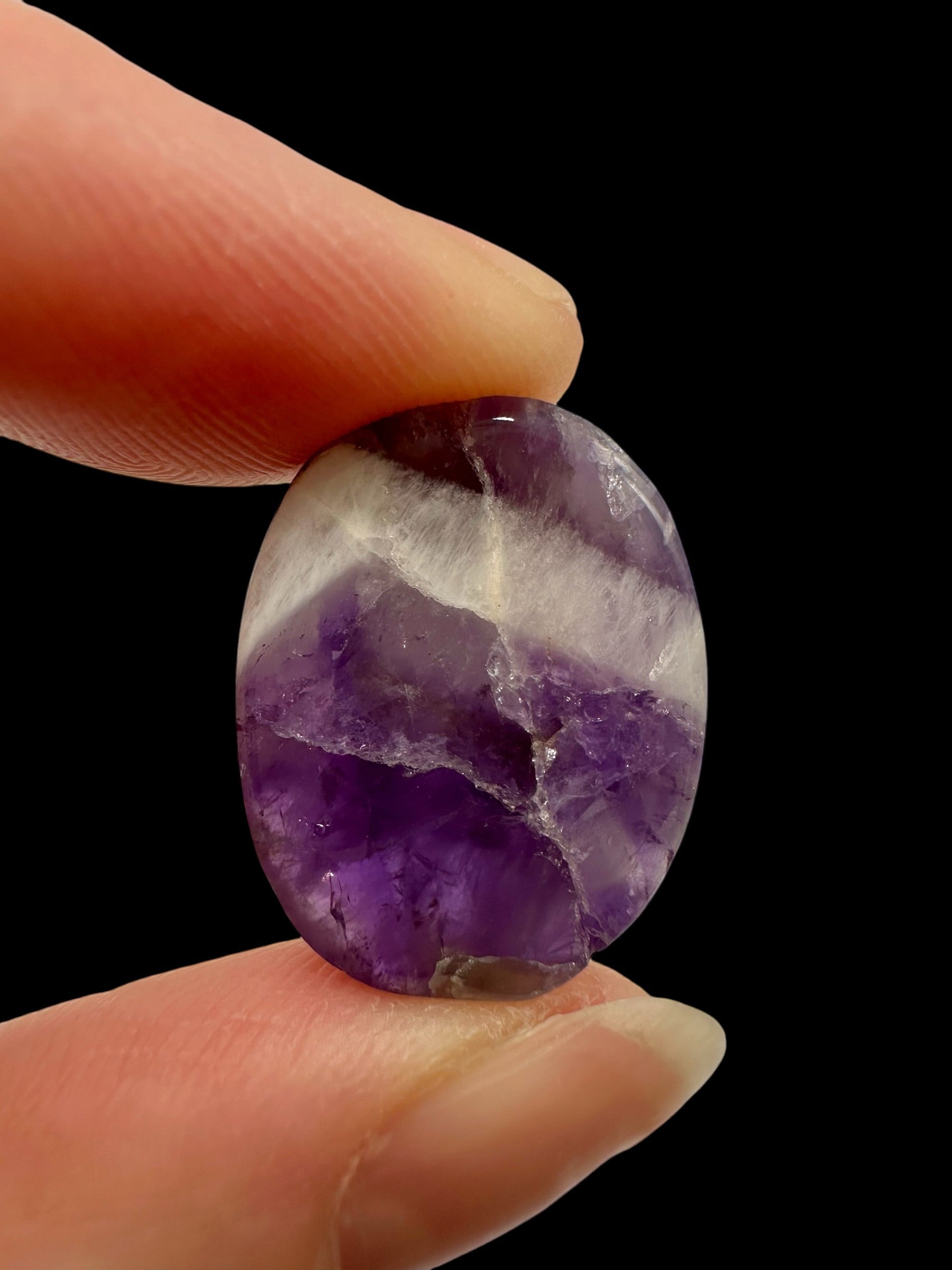 Zonal amethyst cabochons – Namibia - ZAK12