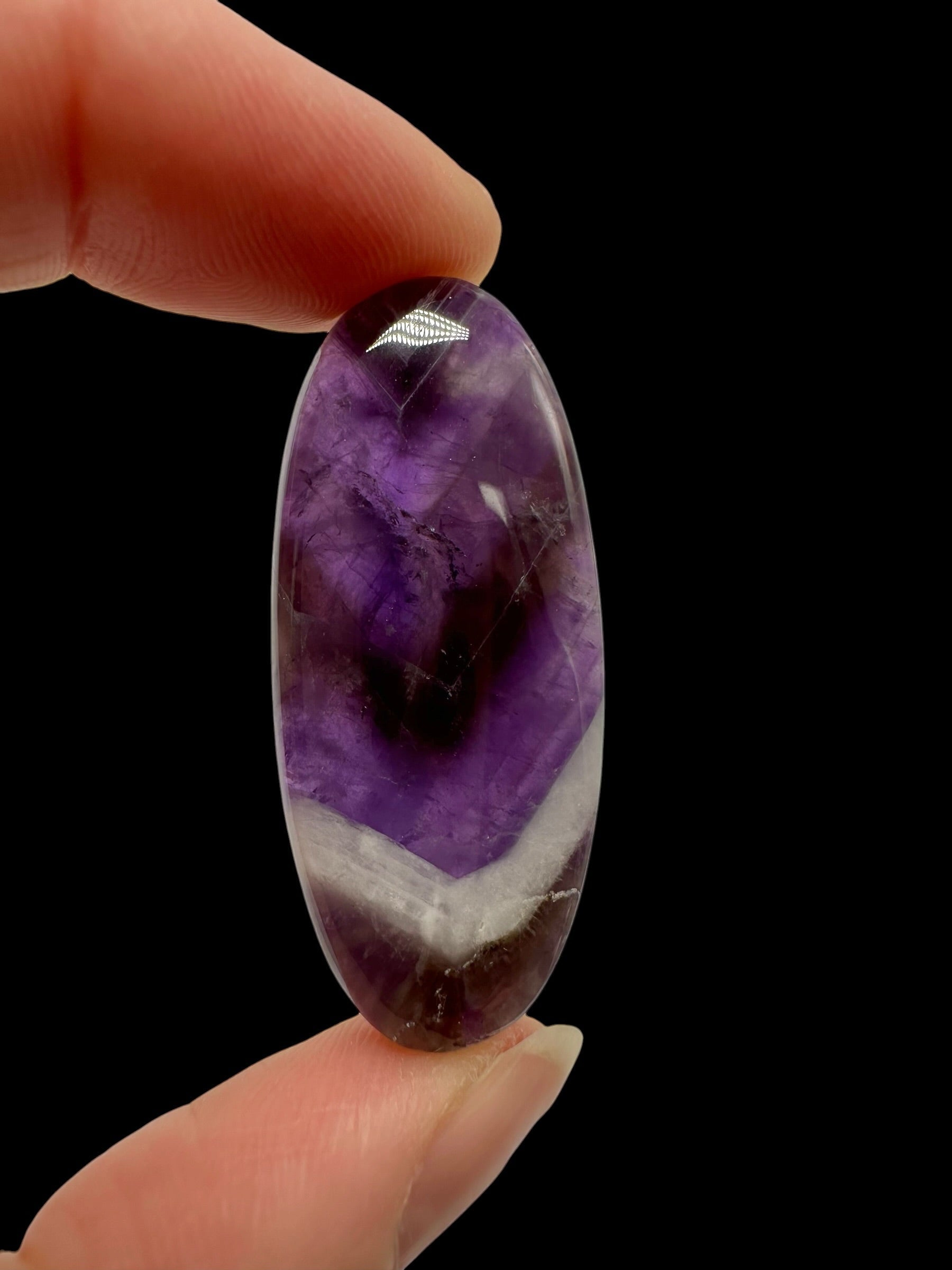 Zonal amethyst cabochons – Namibia - ZAK13