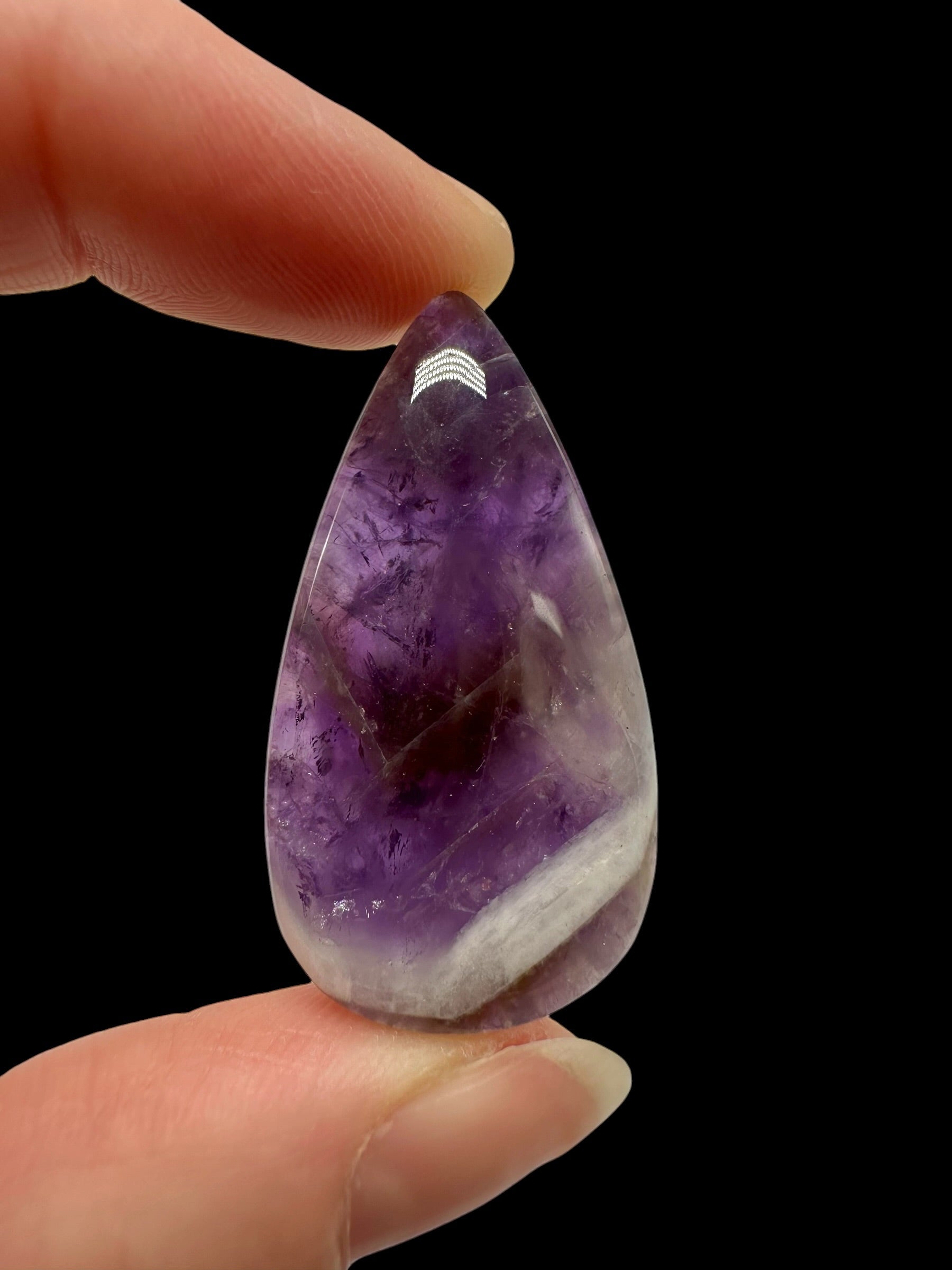 Zonal amethyst cabochons – Namibia - ZAK14