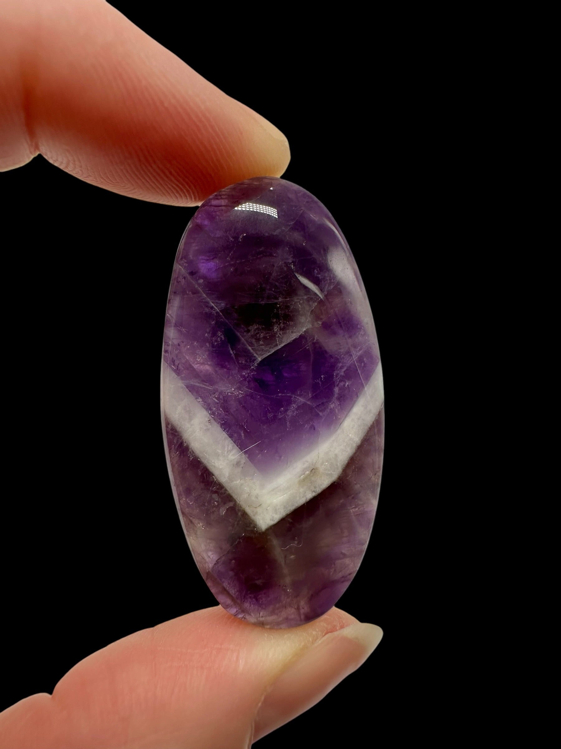 Zonal amethyst cabochons – Namibia - ZAK15