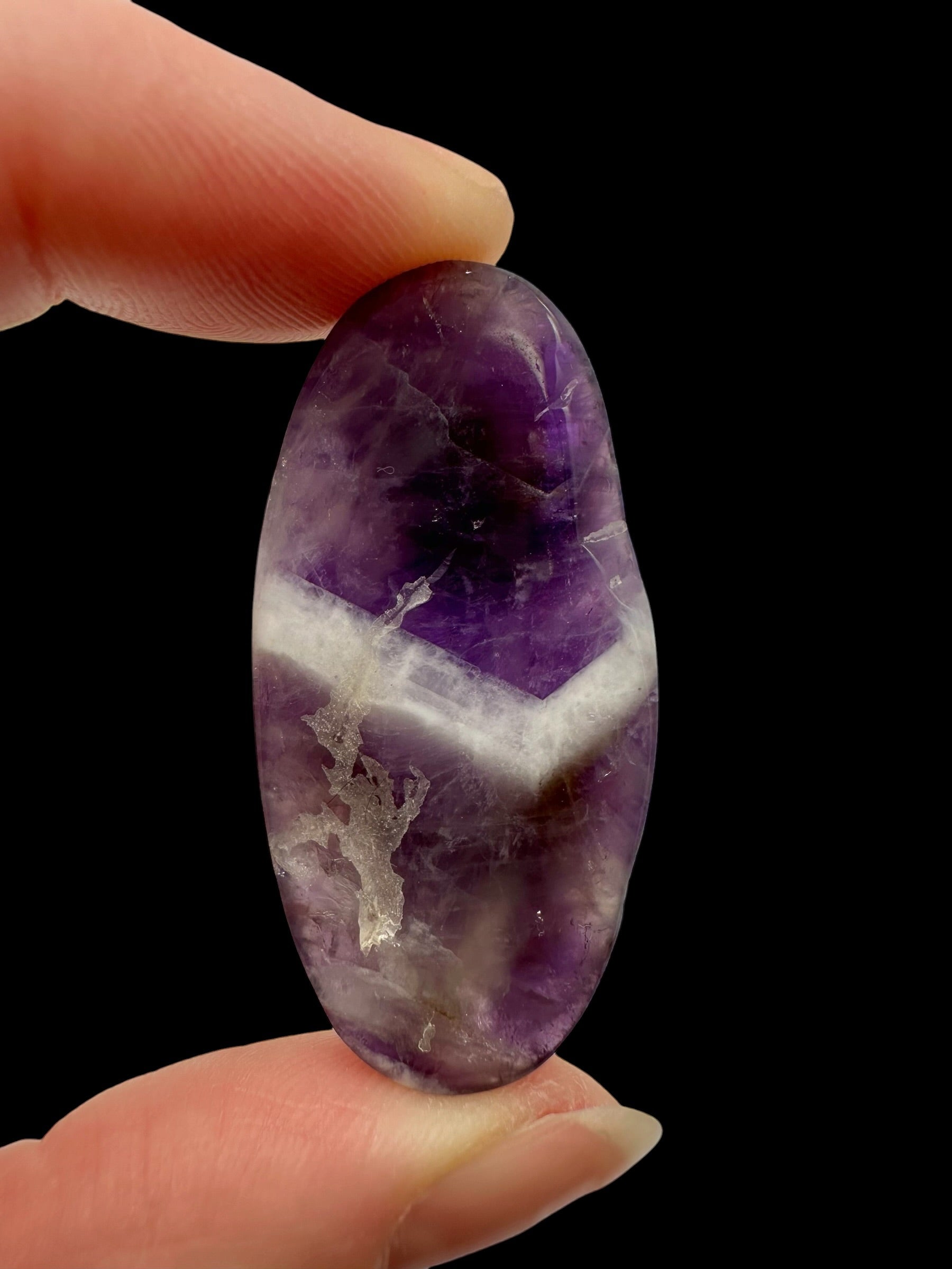 Zonal amethyst cabochons – Namibia - ZAK15
