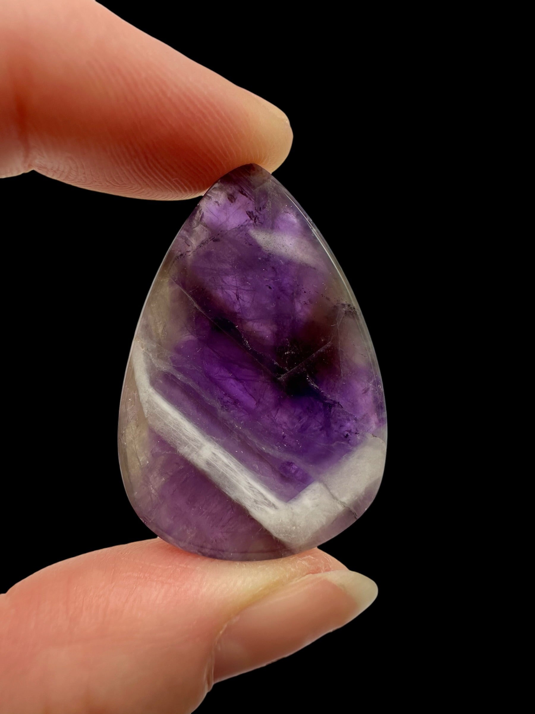 Zonal amethyst cabochons – Namibia - ZAK16