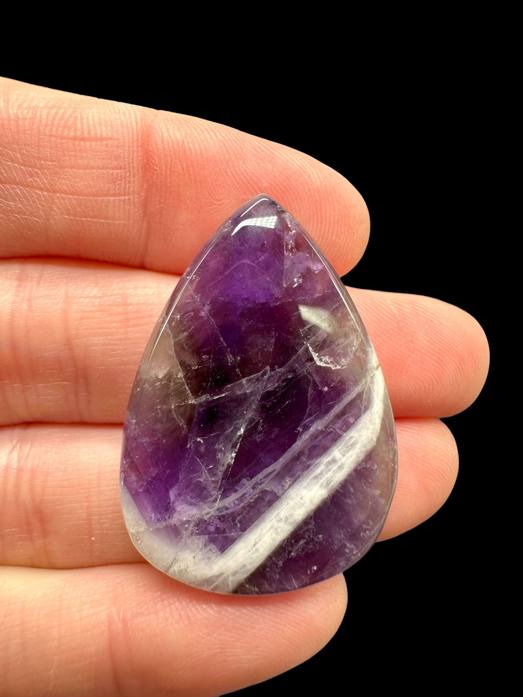 Zonal amethyst cabochons – Namibia - ZAK16