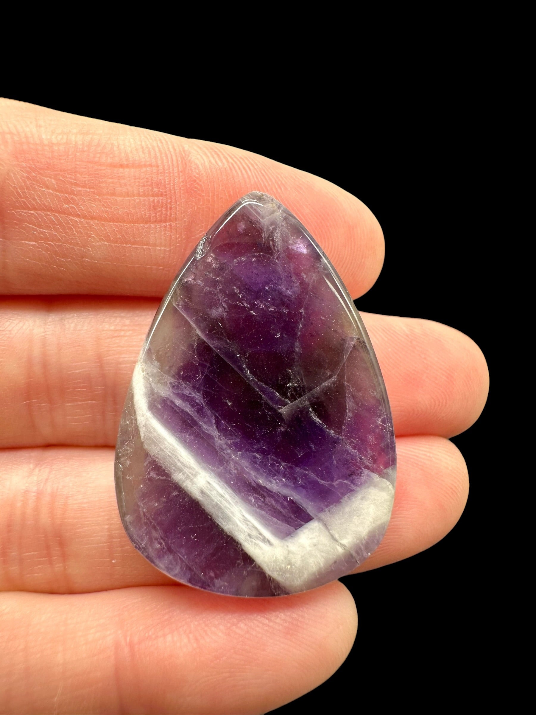 Zonal amethyst cabochons – Namibia - ZAK16