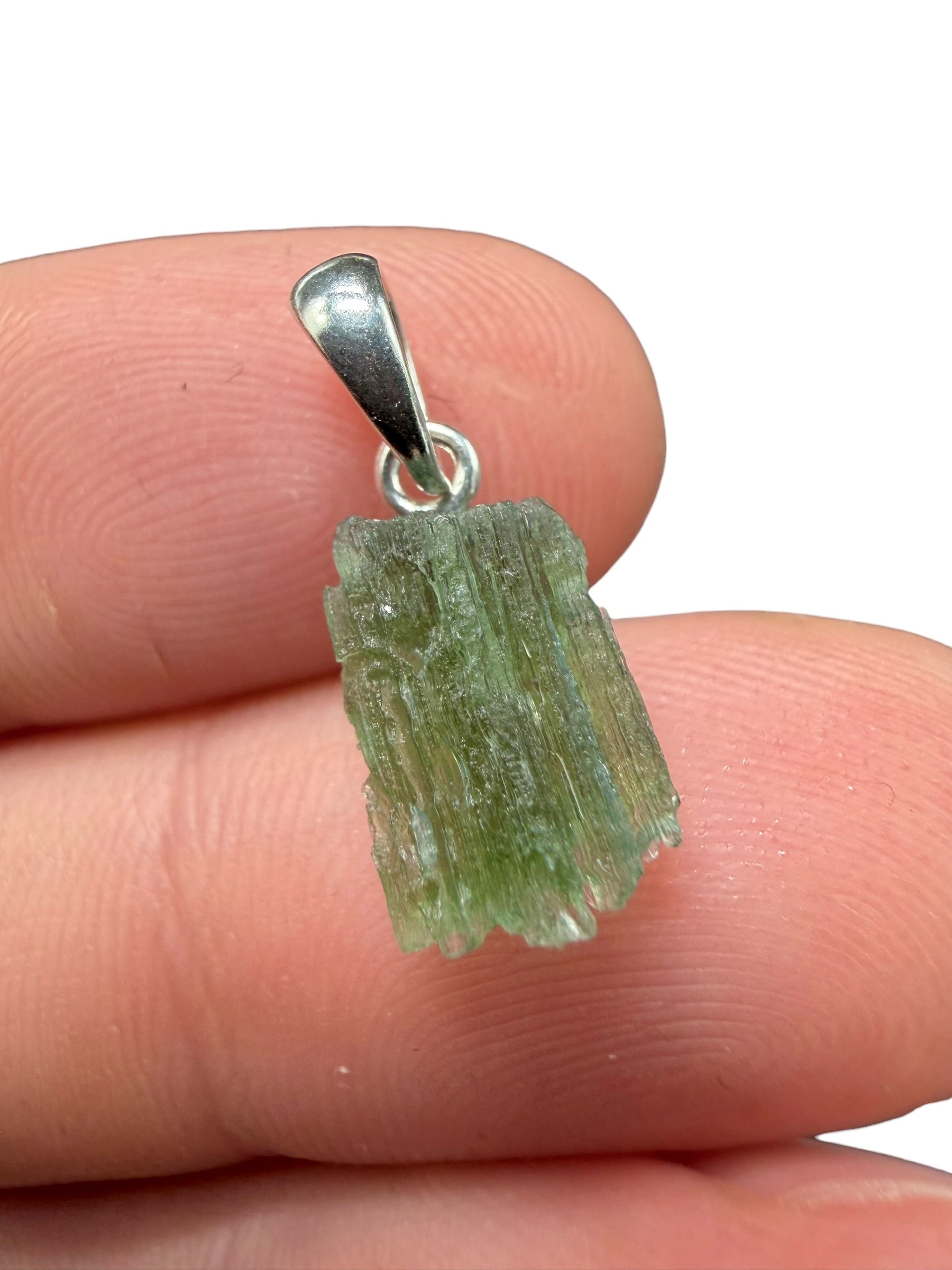 Silver moldavite pendant 0,8g - SP/V965