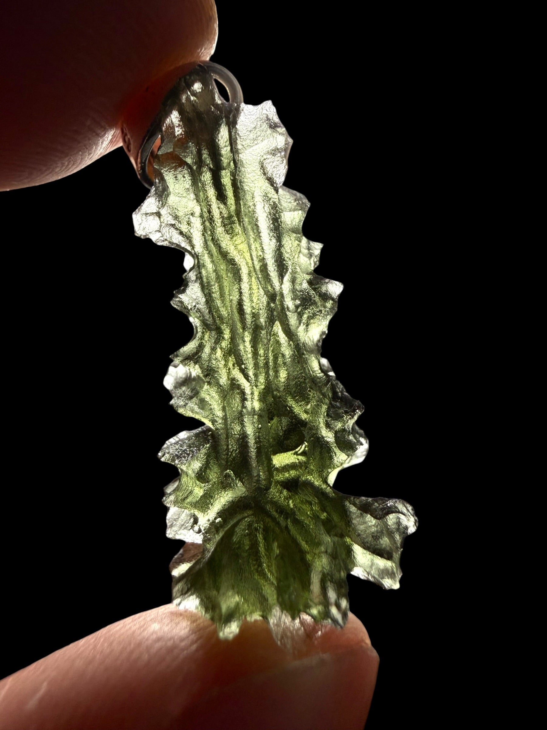 Silver moldavite pendant 2,61g - SP/V980