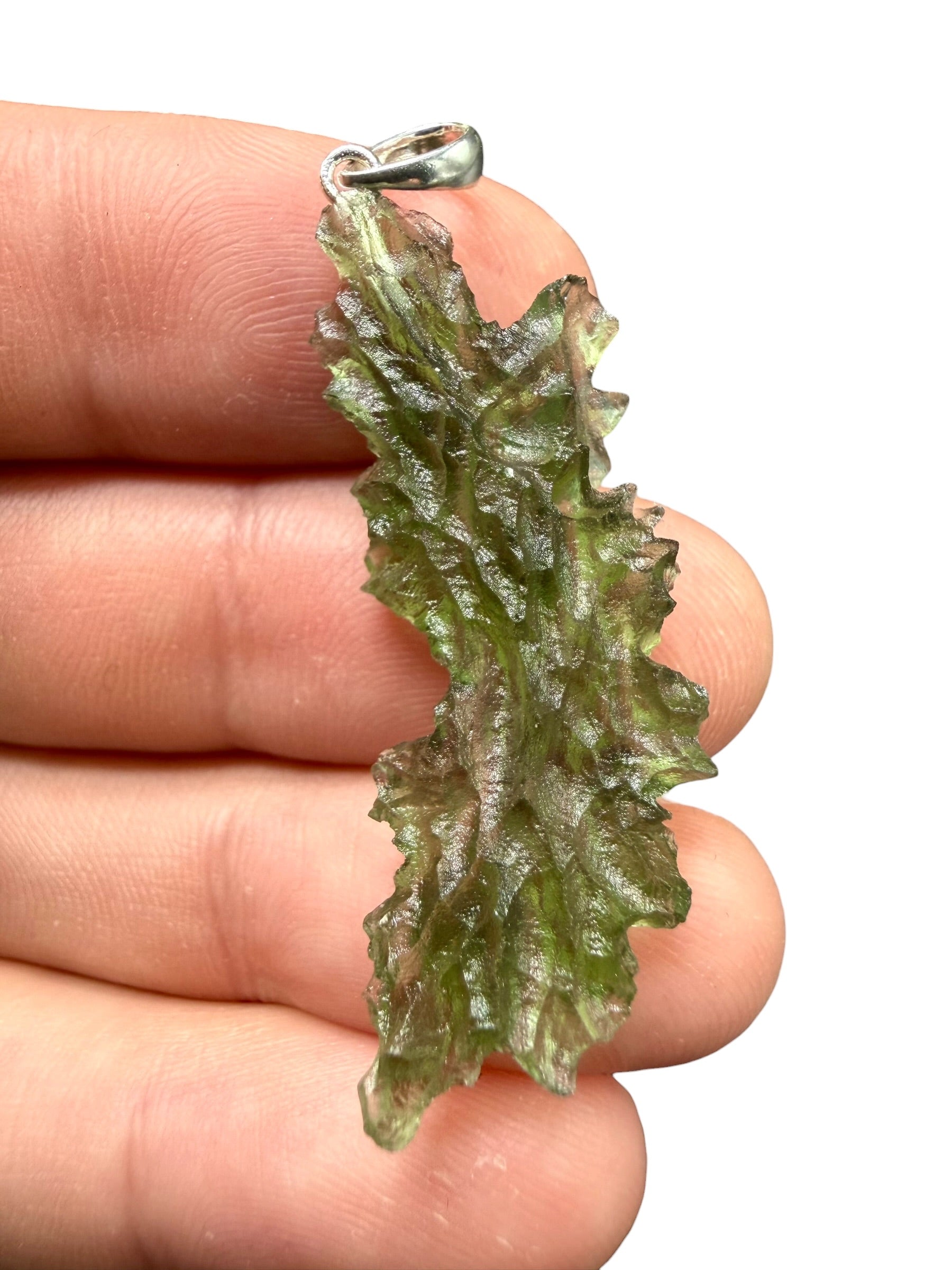Silver moldavite pendant 3,13g - SP/V985