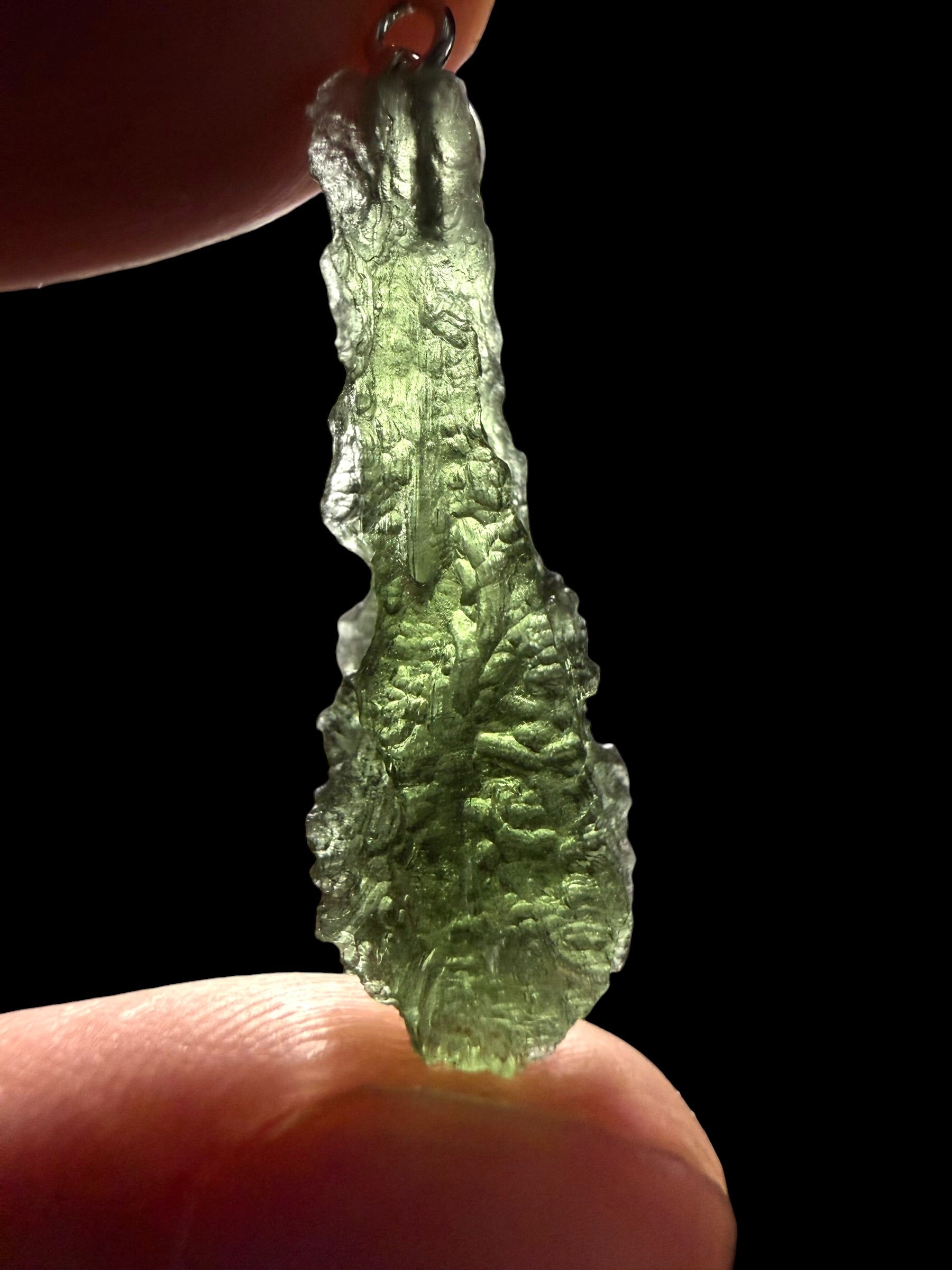Silver moldavite pendant 2,24g - SP/V988