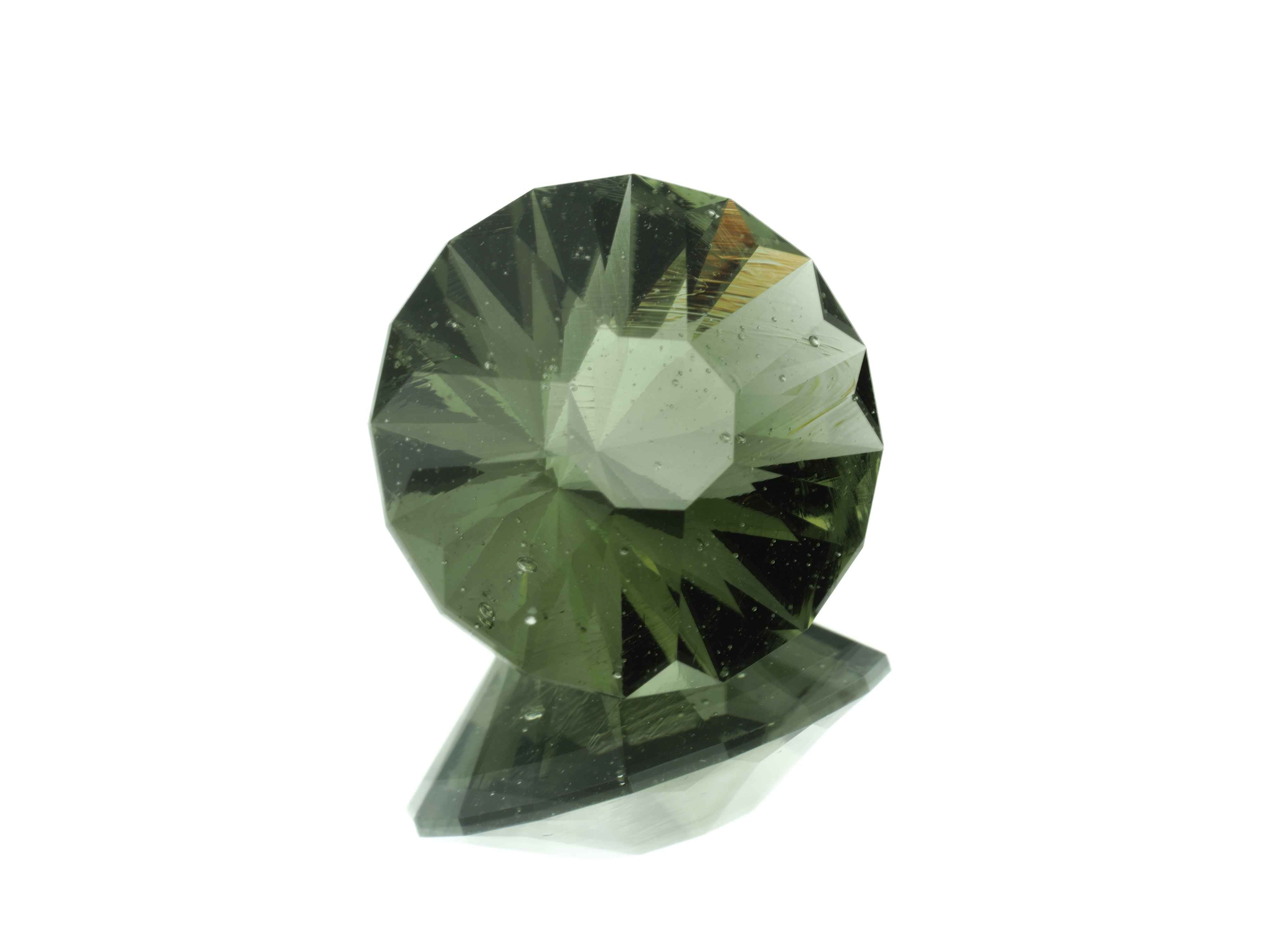 Moldavite faccettata 4,3ct – TOP quality - BV081