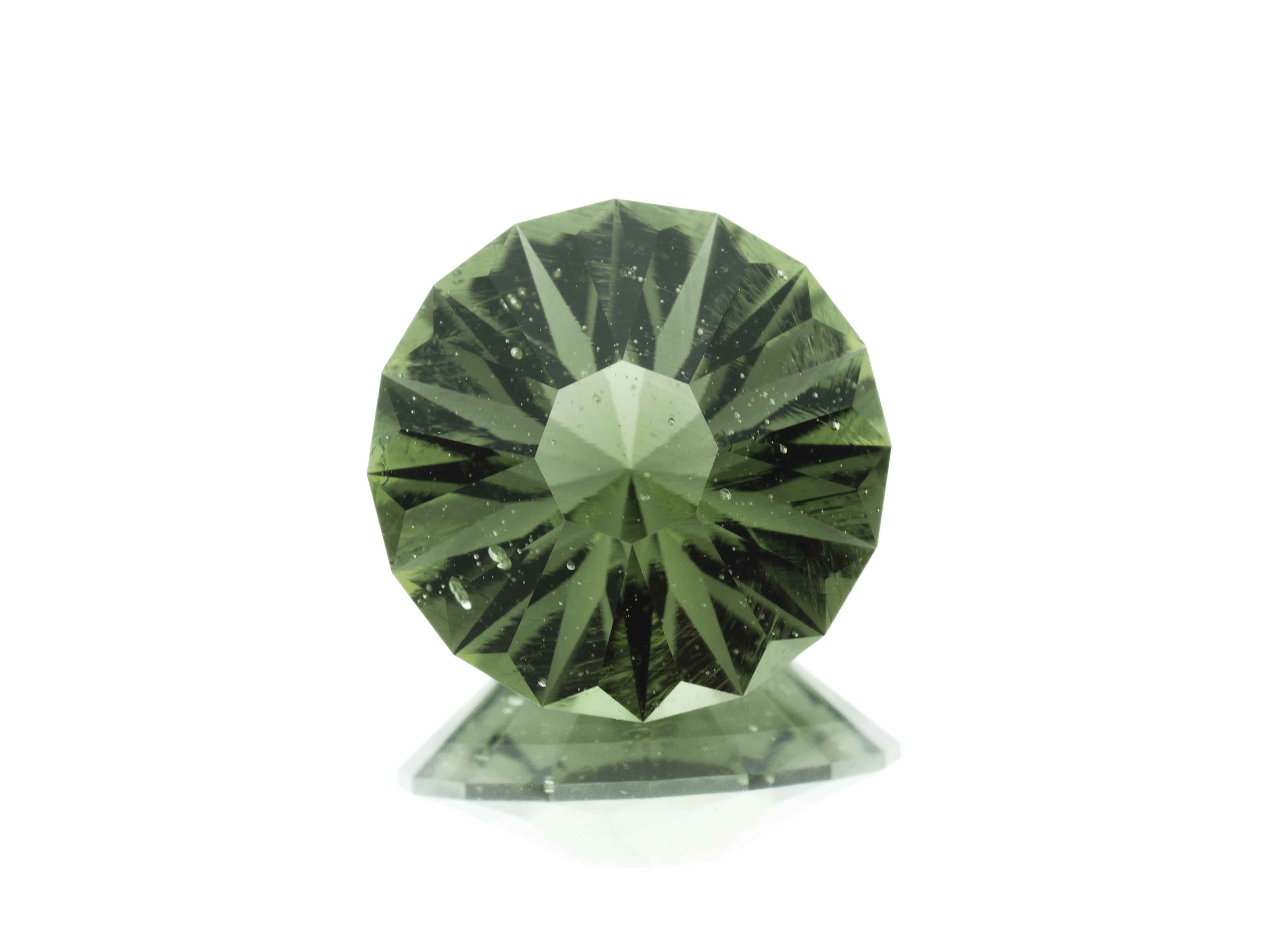 Moldavite faccettata 4,3ct – TOP quality - BV081