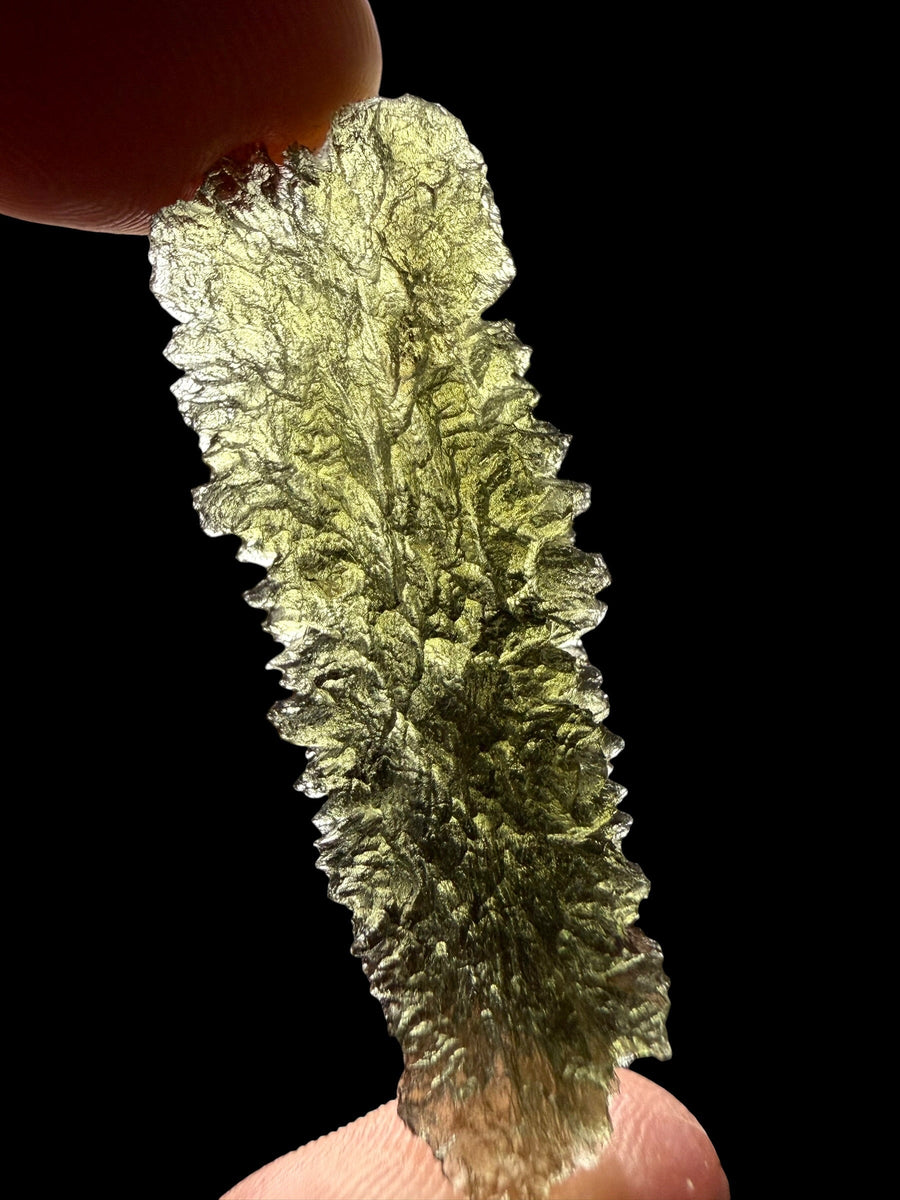 Moldavite Grezza – Olesnice – 3g retroilluminata