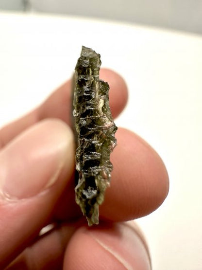 Moldavite Grezza – Maly Chlum – 1,4g - V219-1