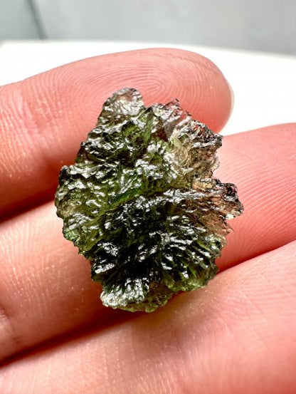 Moldavite Grezza – Maly Chlum – 2,5g - V245-2