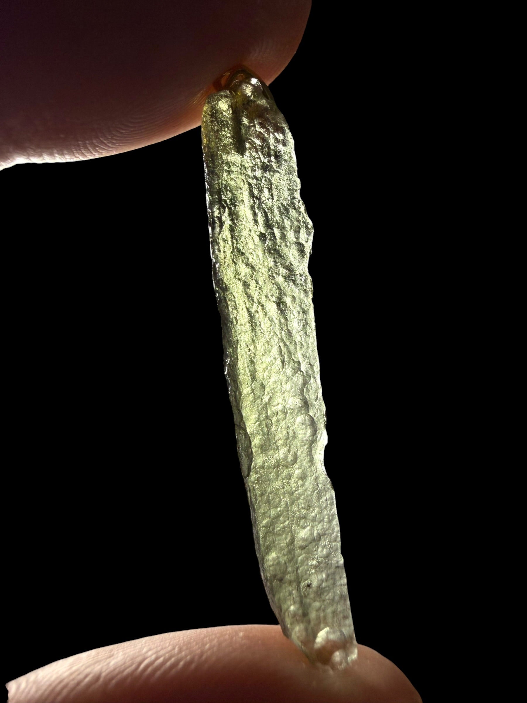 Gold-plated moldavite pendant 1,45g - SPP/V039
