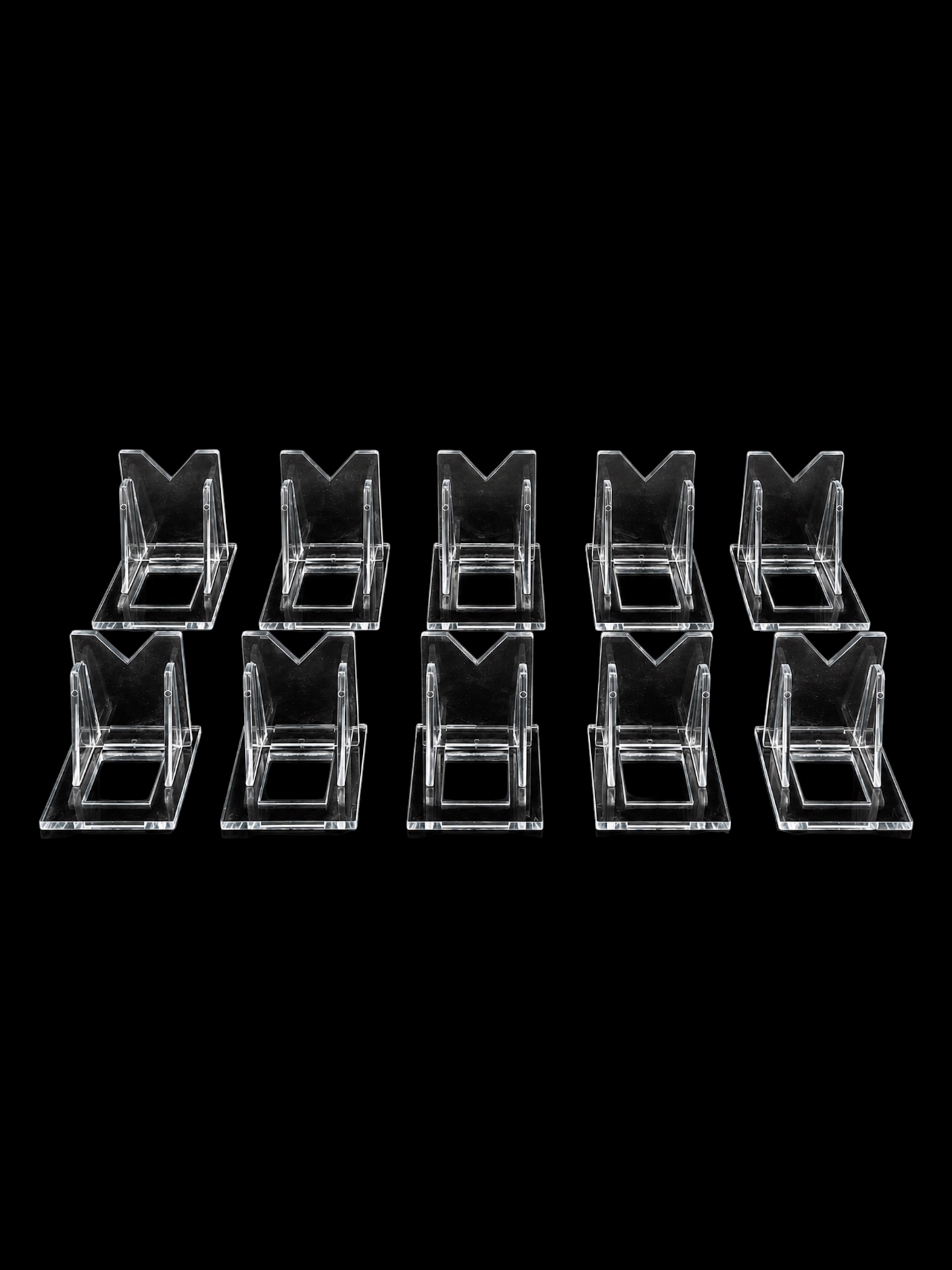 Pack of 10 Plastic Stands – Small