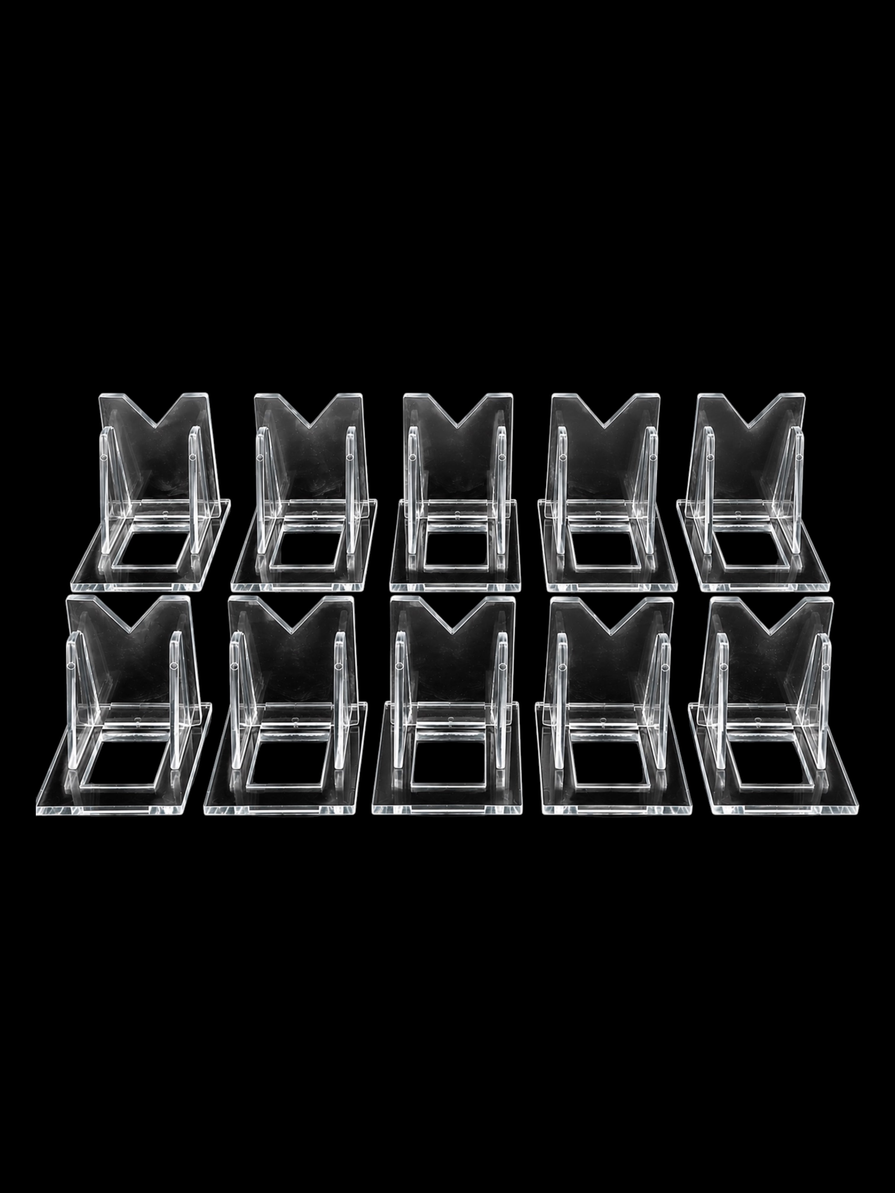 Pack of 10 Plastic Stands – Large