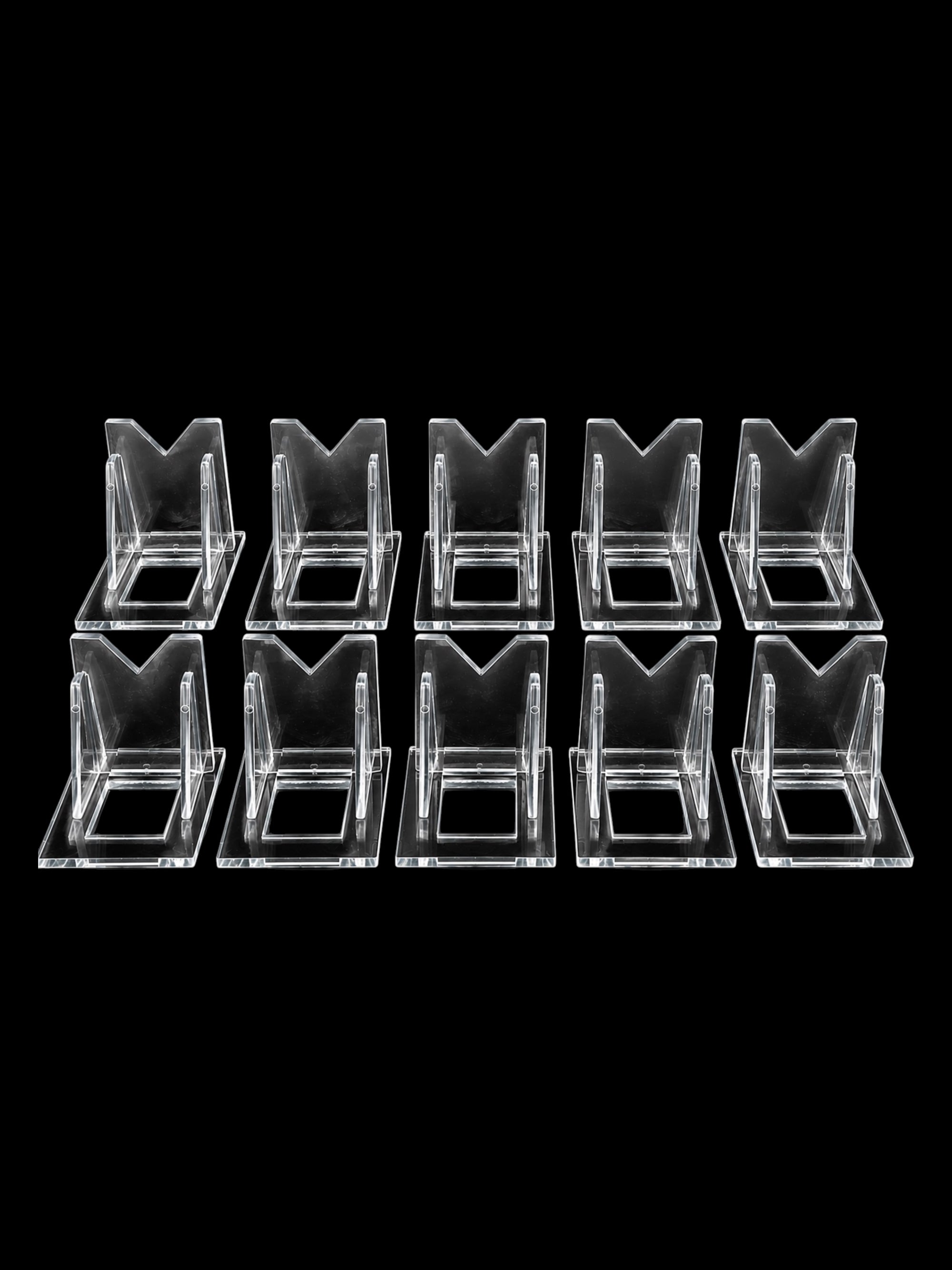 Pack of 10 Plastic Stands – Large