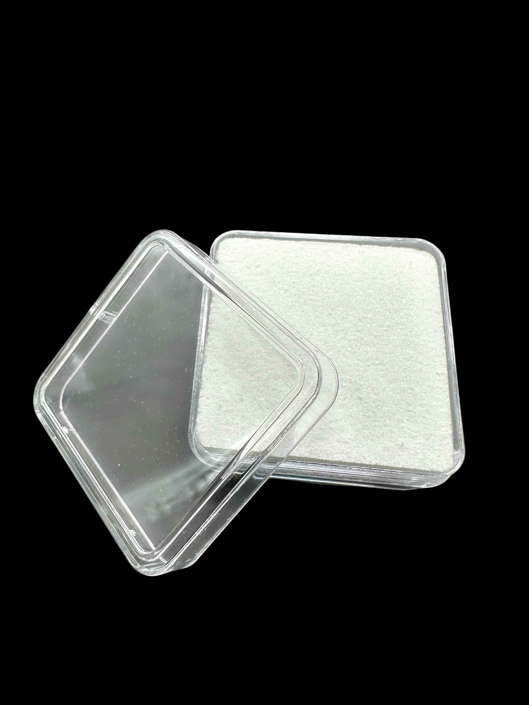 Scatola quadrata bianca per campioni di minerali - PK014