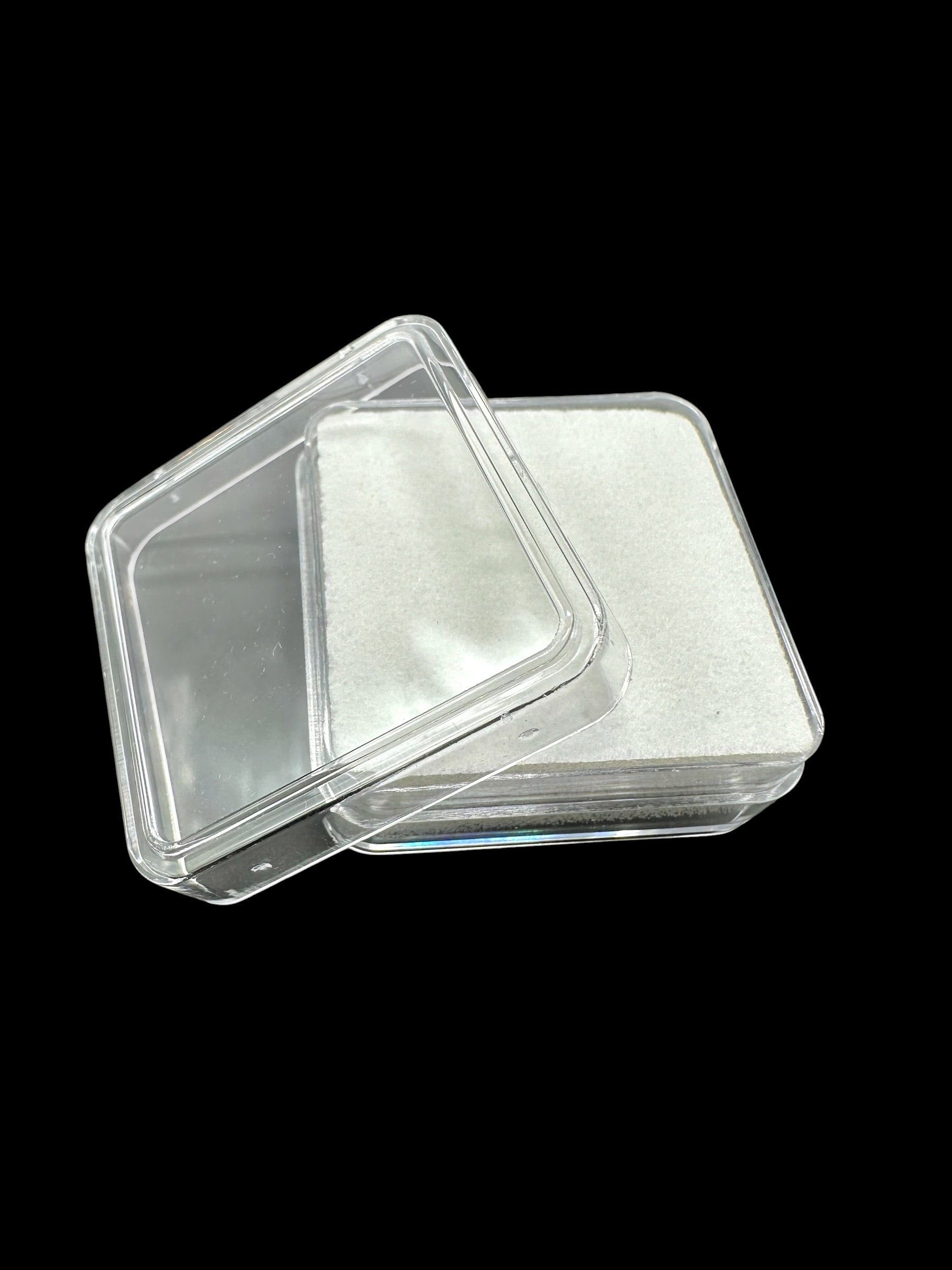 White sqaure box for mineral samples